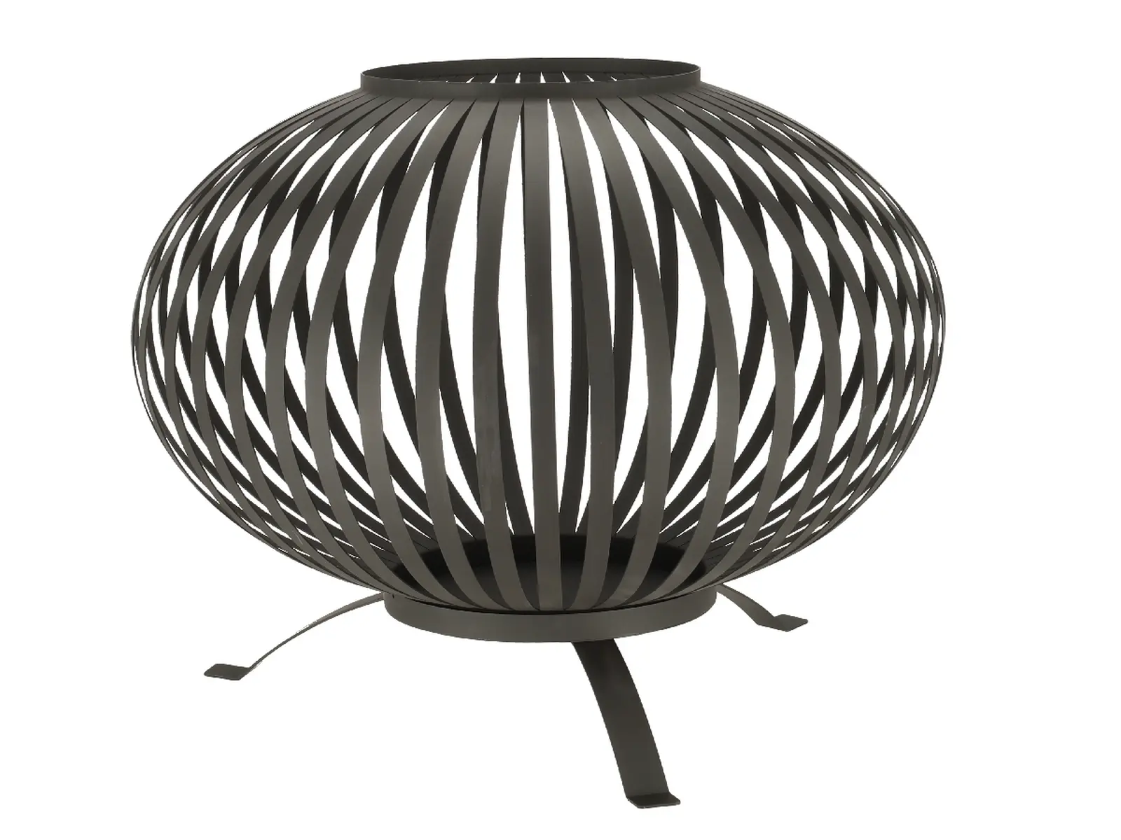 Ohniště FANCY FLAMES Koule, černá, 59 x 59 x 68 cm|Esschert Design