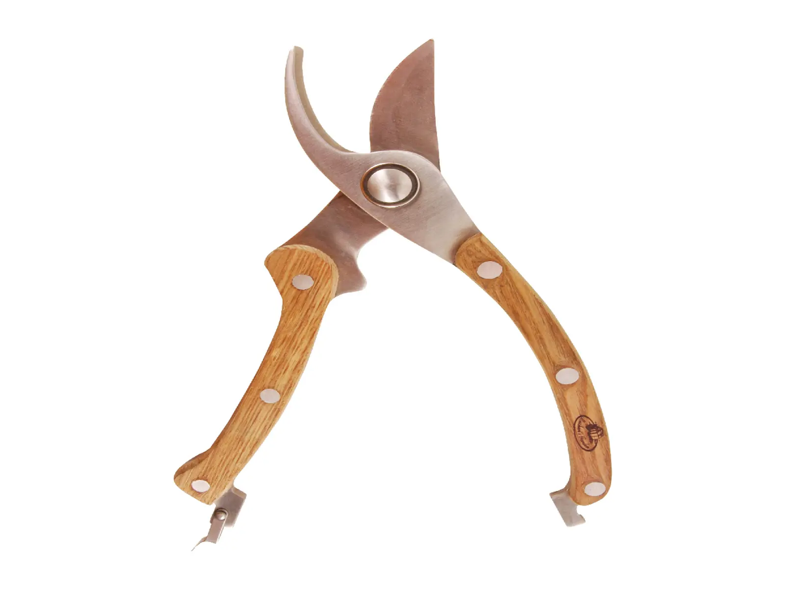 Zahradní nůžky, dřevo + nerez 20 cm|Esschert Design