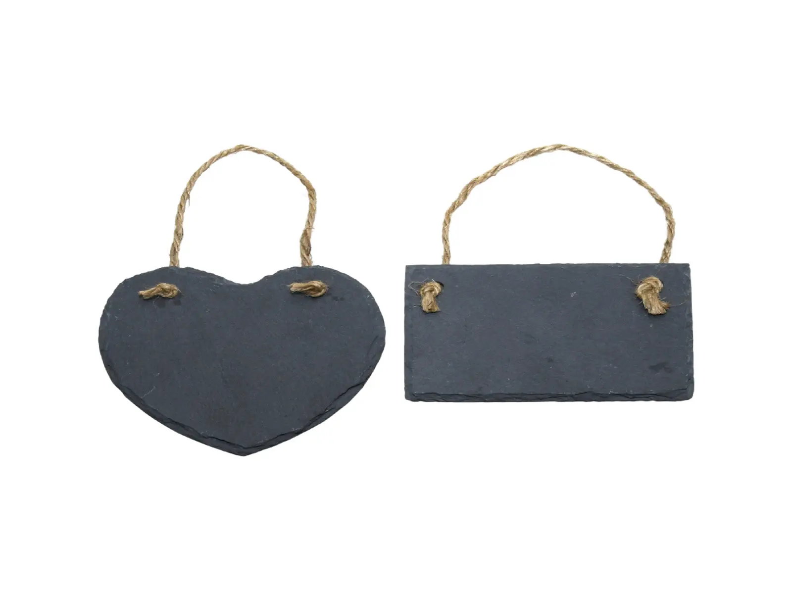 Cedulka břidlicová, černá, 12x8|12x12cm, balení obsahuje 2 kusy!|Esschert Design