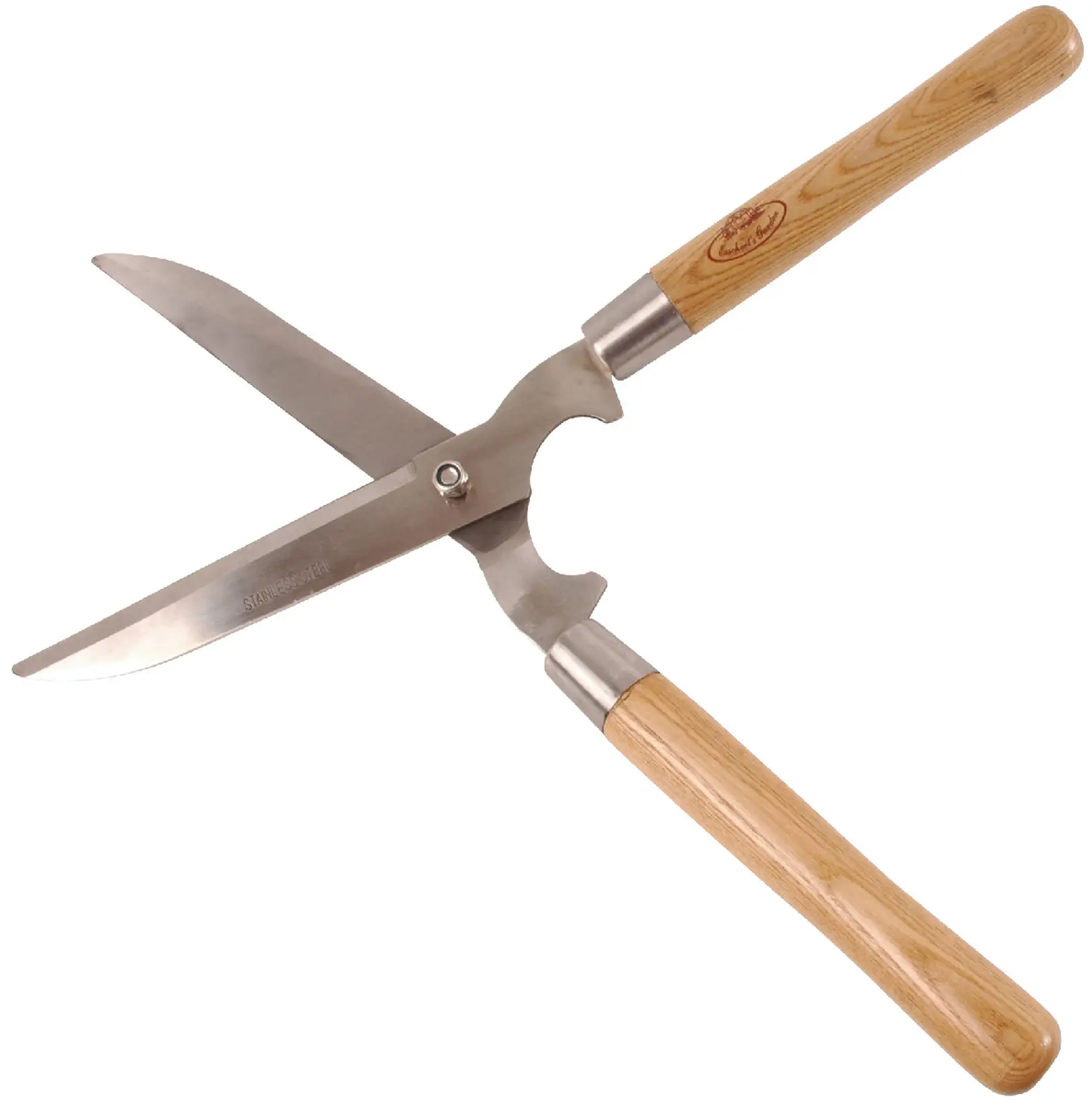 Nůžky zahradnické/na živý plot JASAN, velké, dřevo+nerez, 50cm, přírodní|Esschert Design