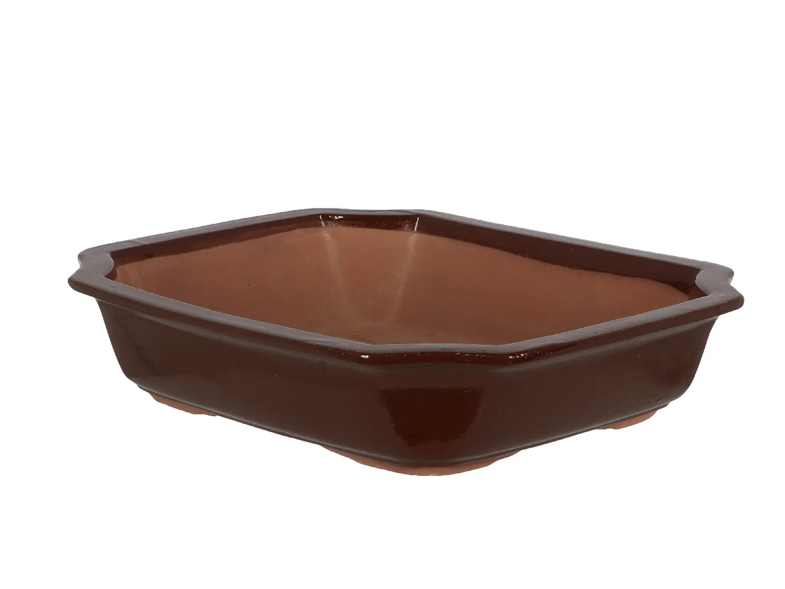 Květináč BONSAI, keramický, hnědý, 31x25x9cm|Esschert Design