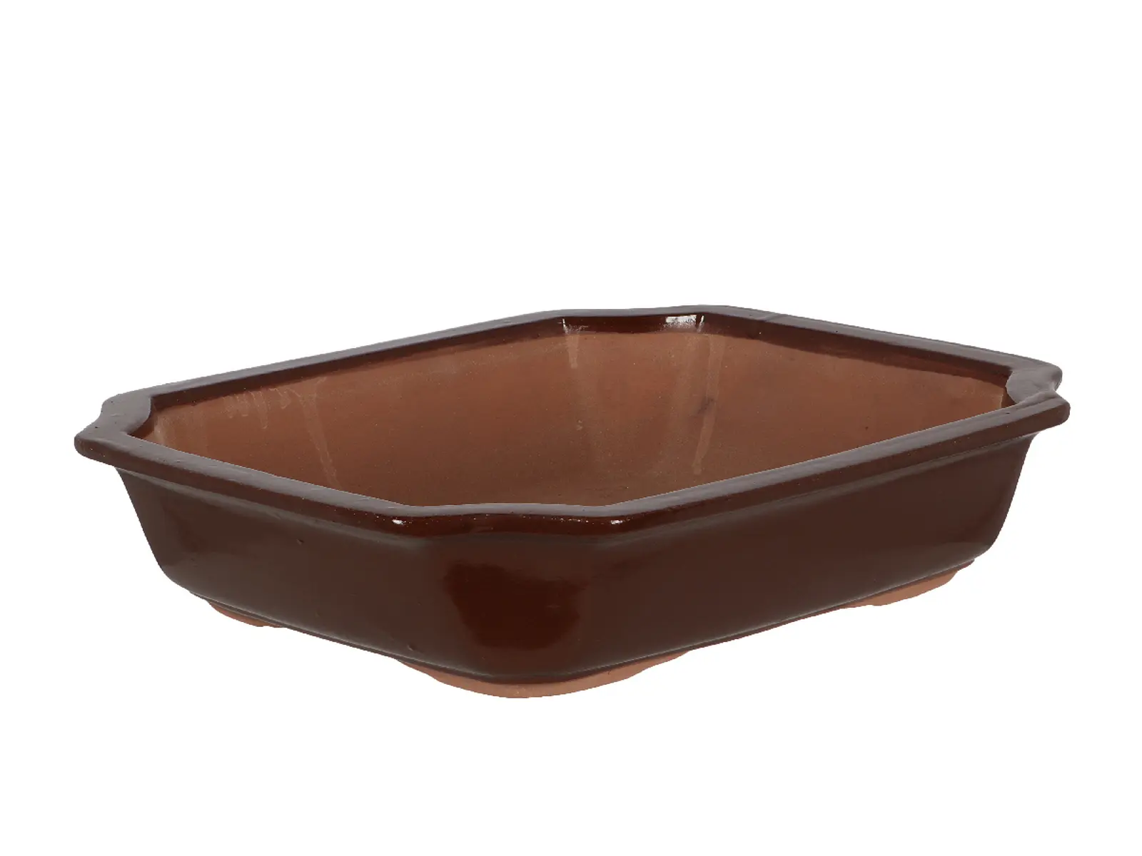 Květináč BONSAI, keramický, hnědý, 31x25x9cm|Esschert Design