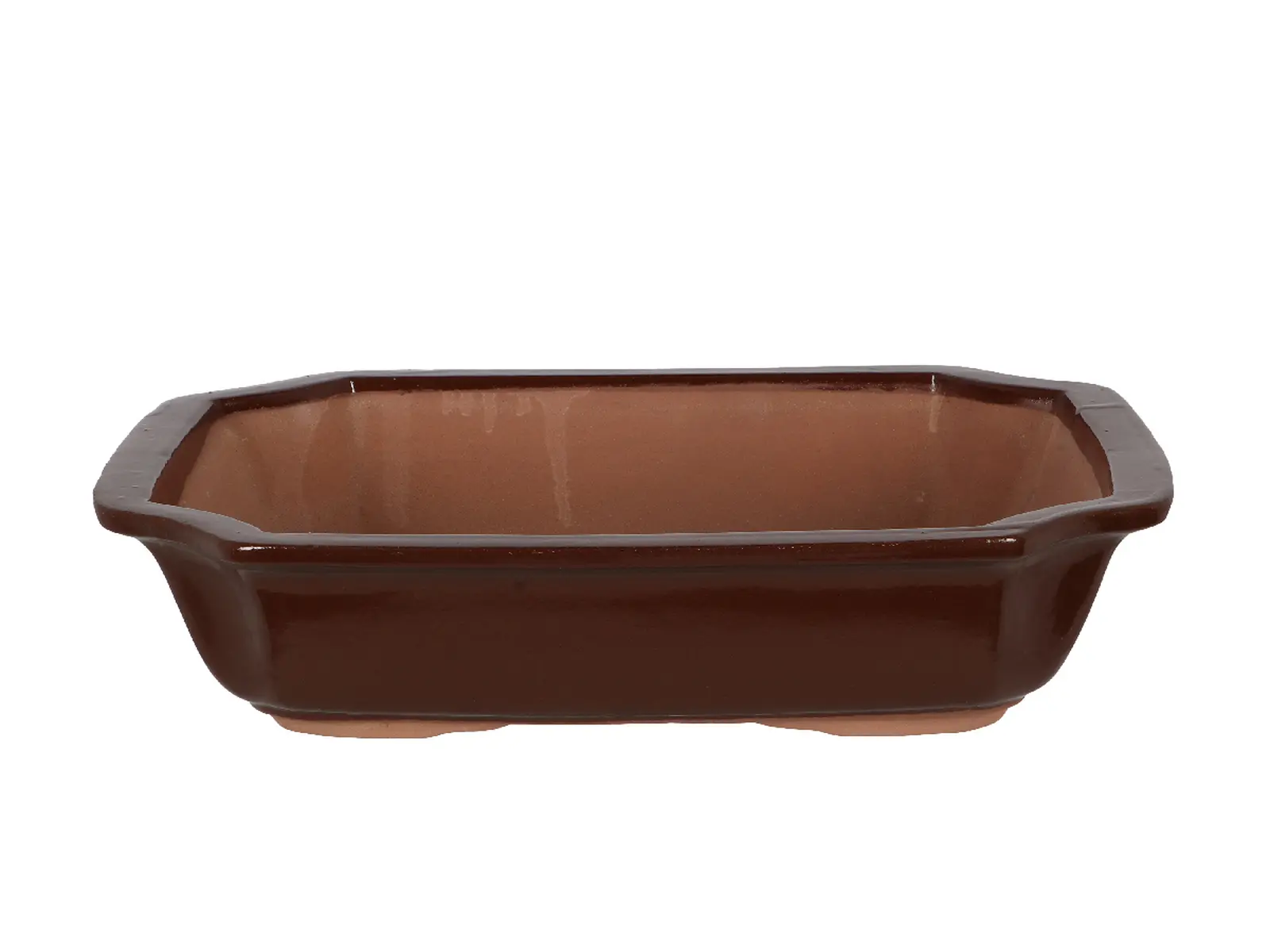 Květináč BONSAI, keramický, hnědý, 31x25x9cm|Esschert Design