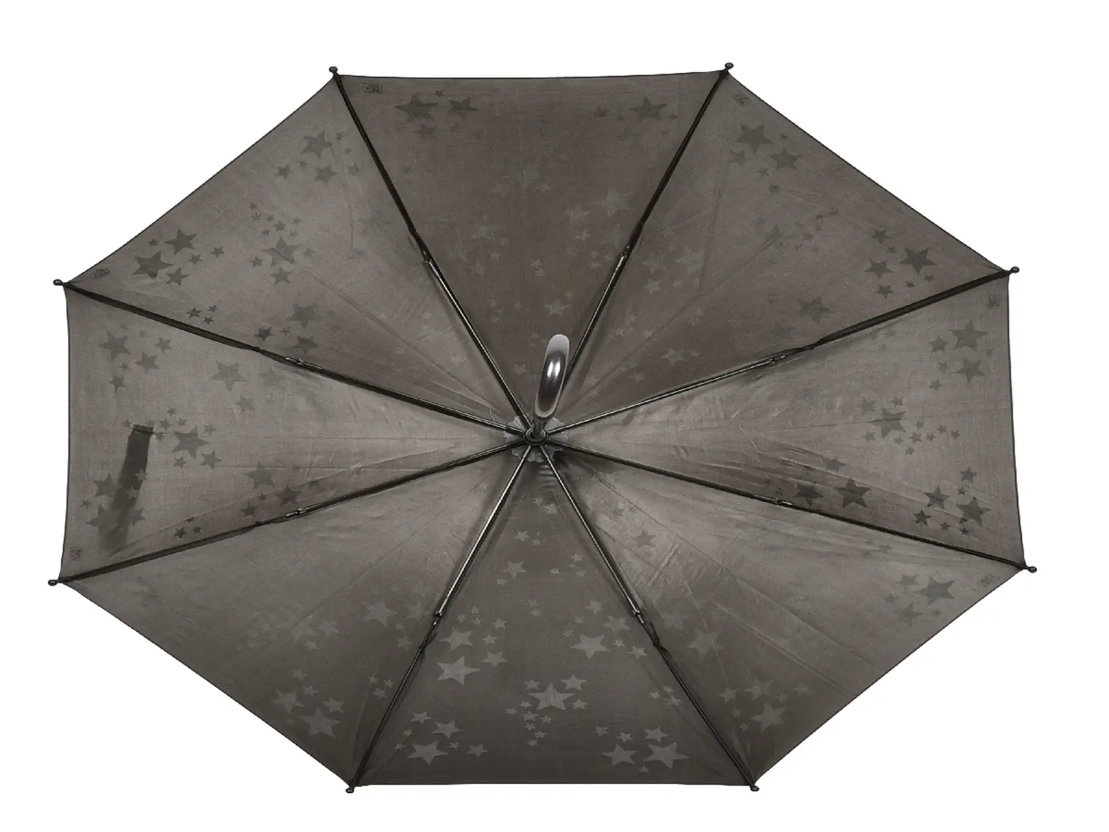 Deštník dětský LITTLE STAR s reflexními hvězdičkami, 88x71cm, černá/reflex bílá|Esschert Design