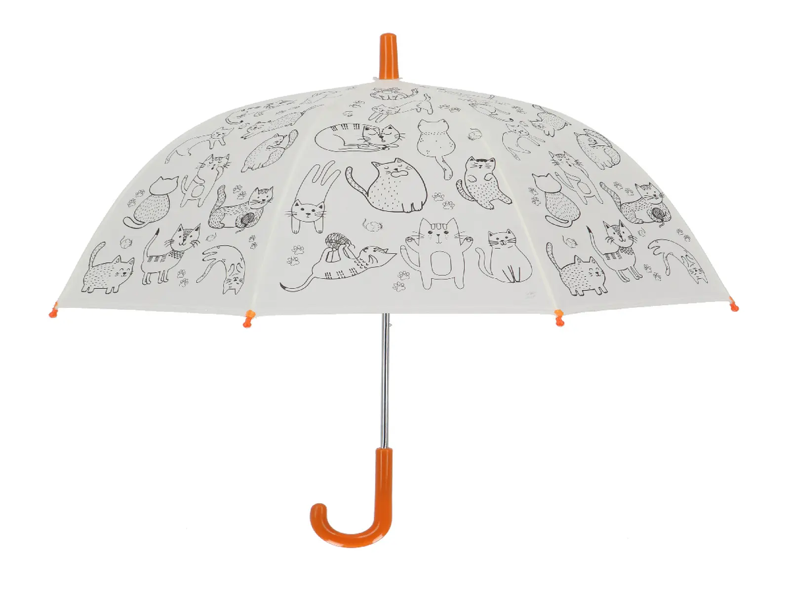Deštník dětský CATS + fixy, PIY - k vybarvení, pr.70x69cm|Esschert Design