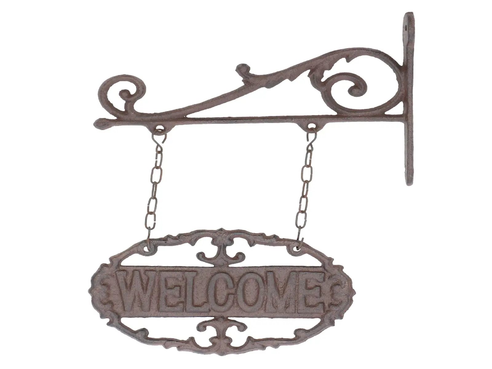 Vývěsní štít WELCOME, 23x4x34cm, hnědá|Esschert Design