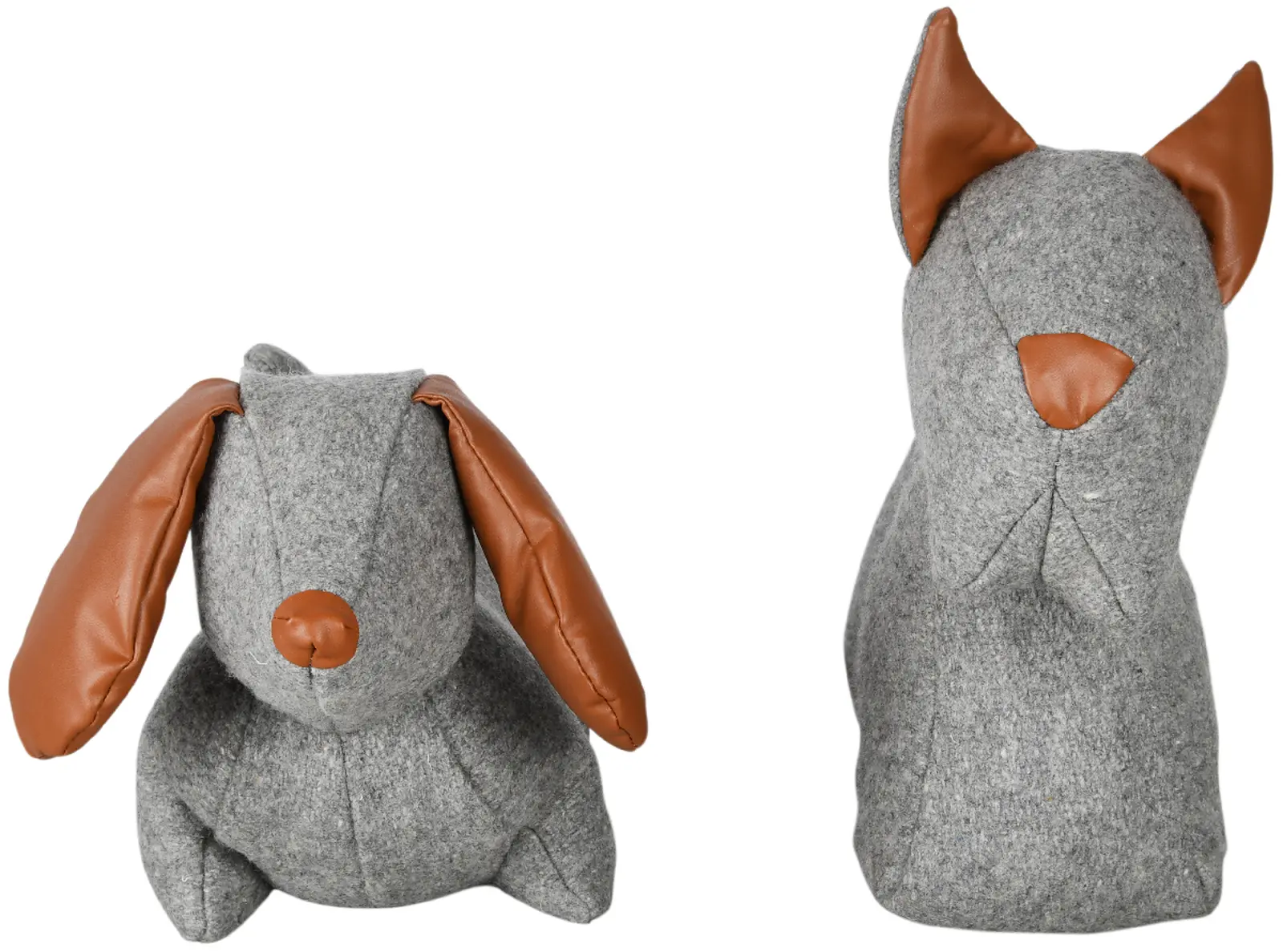 Zarážka na dveře Pes DOGGY, 1.jezevčík/2.knírač, šedá, 32x27cm (balení obsahuje 2 kusy!)|Esschert Design
