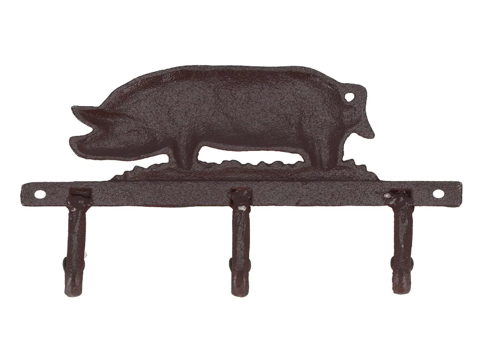 Háček se 3mi háčky PIG, litina, 19x5x16cm|Esschert Design