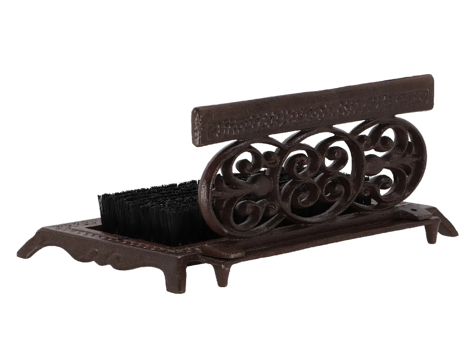 Čistič bot BEST FOR BOOTS, ornament, hnědá, litina, 30 x 19 x 17 cm|Esschert Design