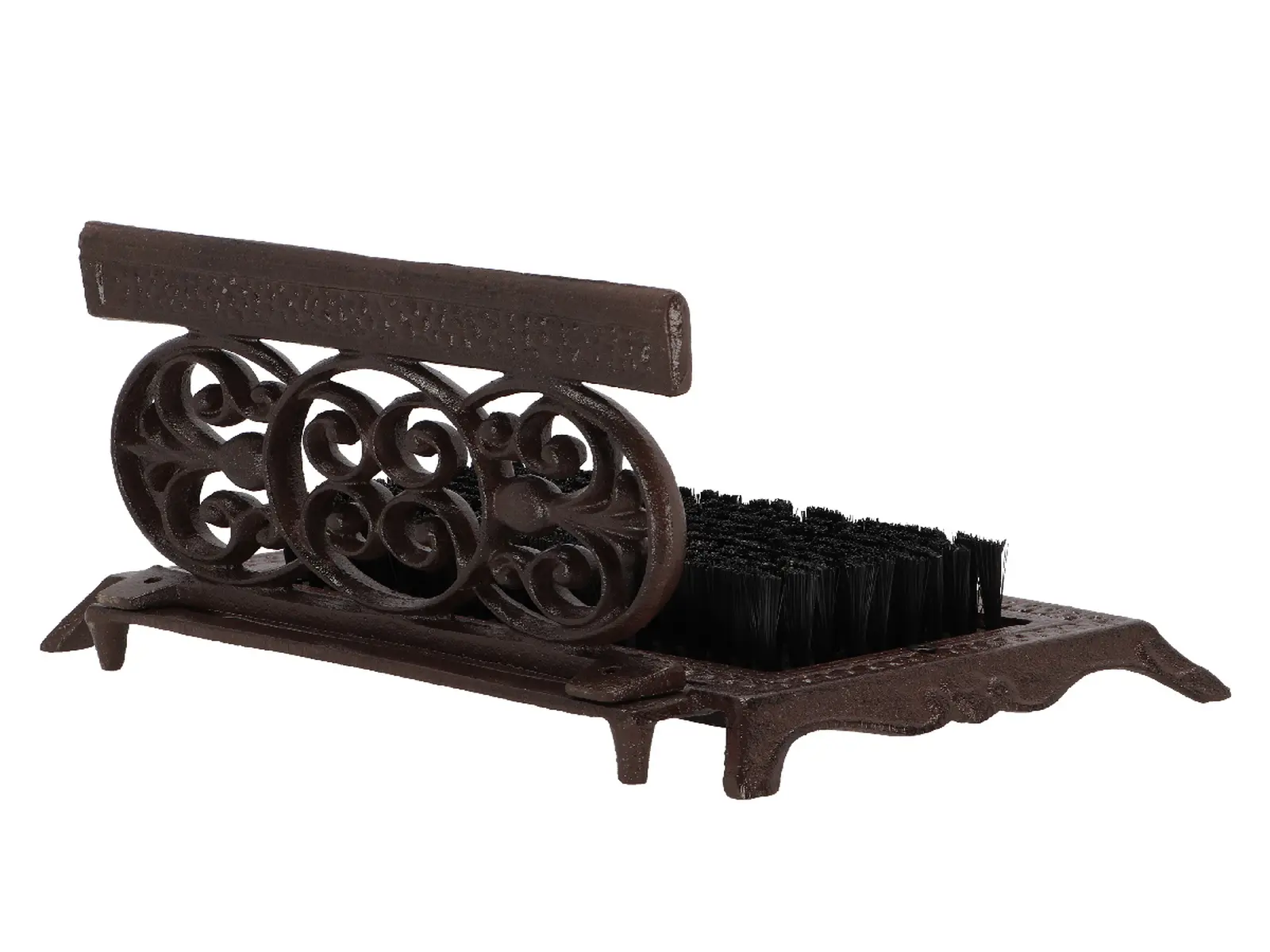 Čistič bot BEST FOR BOOTS, ornament, hnědá, litina, 30 x 19 x 17 cm|Esschert Design