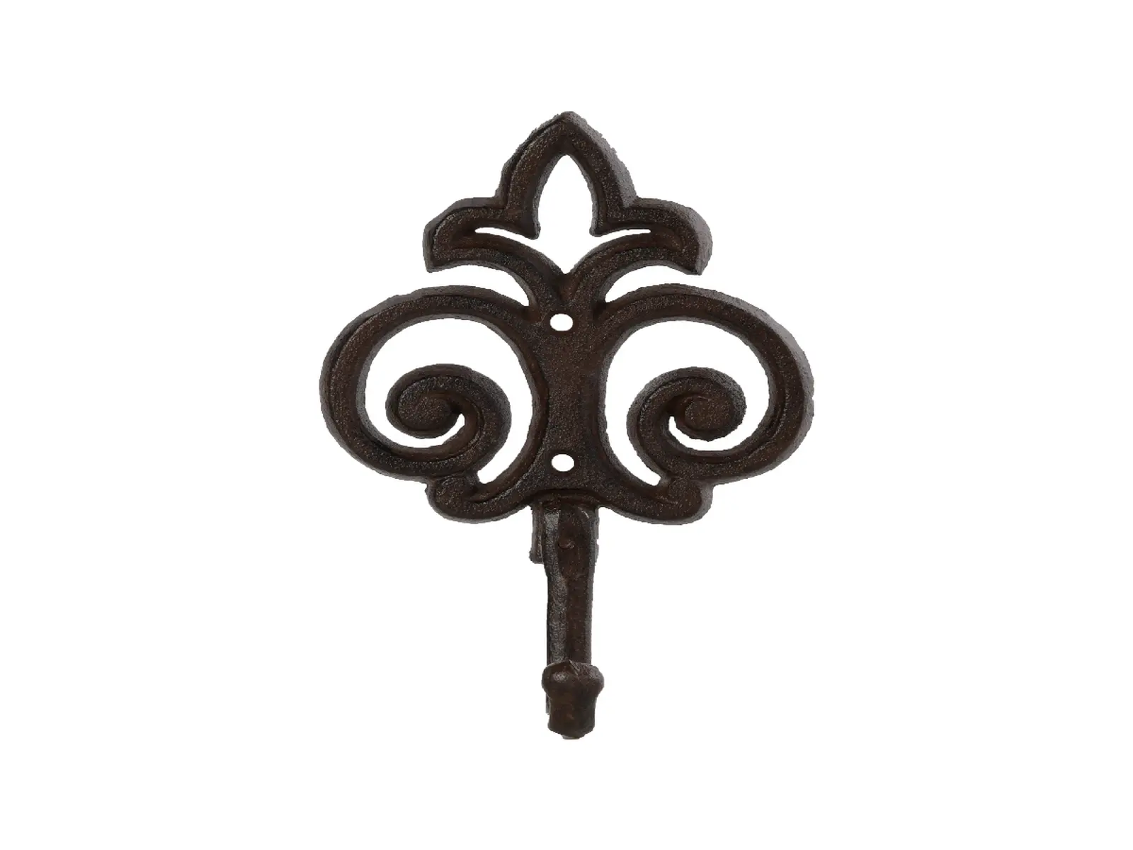 Háček litinový FLEUR DE LIS, lilie plná /lilie vykrojená, 12x5x20cm (balení obsahuje 2 kusy!)|Esschert Design