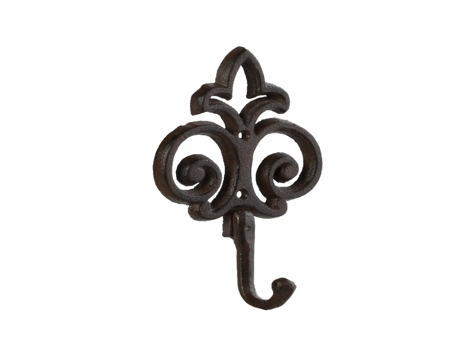 Háček litinový FLEUR DE LIS, lilie plná /lilie vykrojená, 12x5x20cm (balení obsahuje 2 kusy!)|Esschert Design