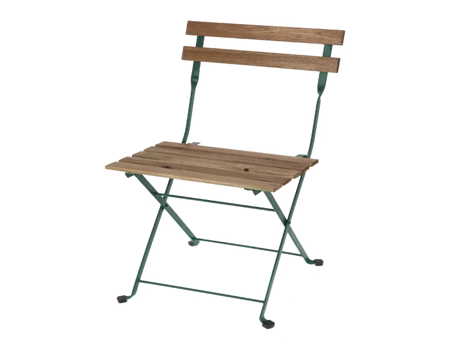 Židle zahradní BISTRO, skládací, dřevo/kov, zelená/přírodní, 41x46x82cm|Esschert Design