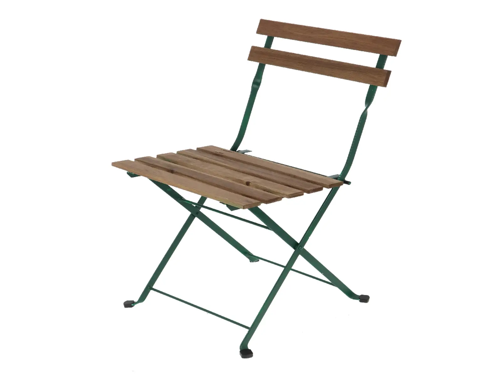 Židle zahradní BISTRO, skládací, dřevo/kov, zelená/přírodní, 41x46x82cm|Esschert Design