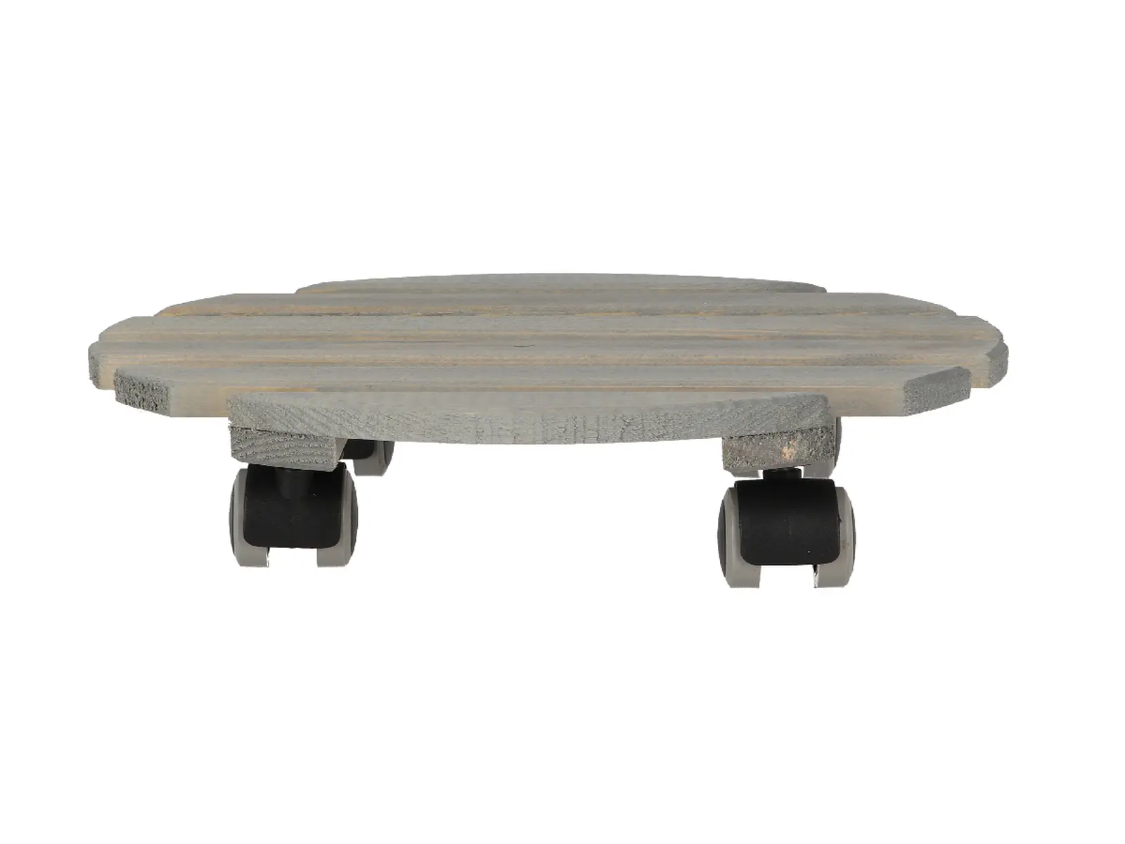 Podložka pod květináč INDOOR, pojízdná/s kolečky, dřevo, pr. 29cm, šedá|Esschert Design
