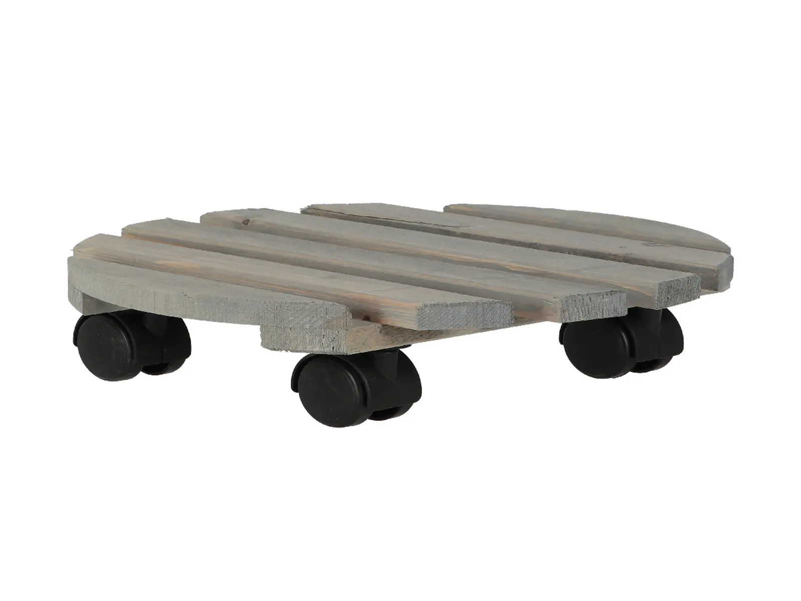Podložka pod květináč PLANT TROLLEY, dřevěná, 29cm, světlá|přírodní|Esschert Design