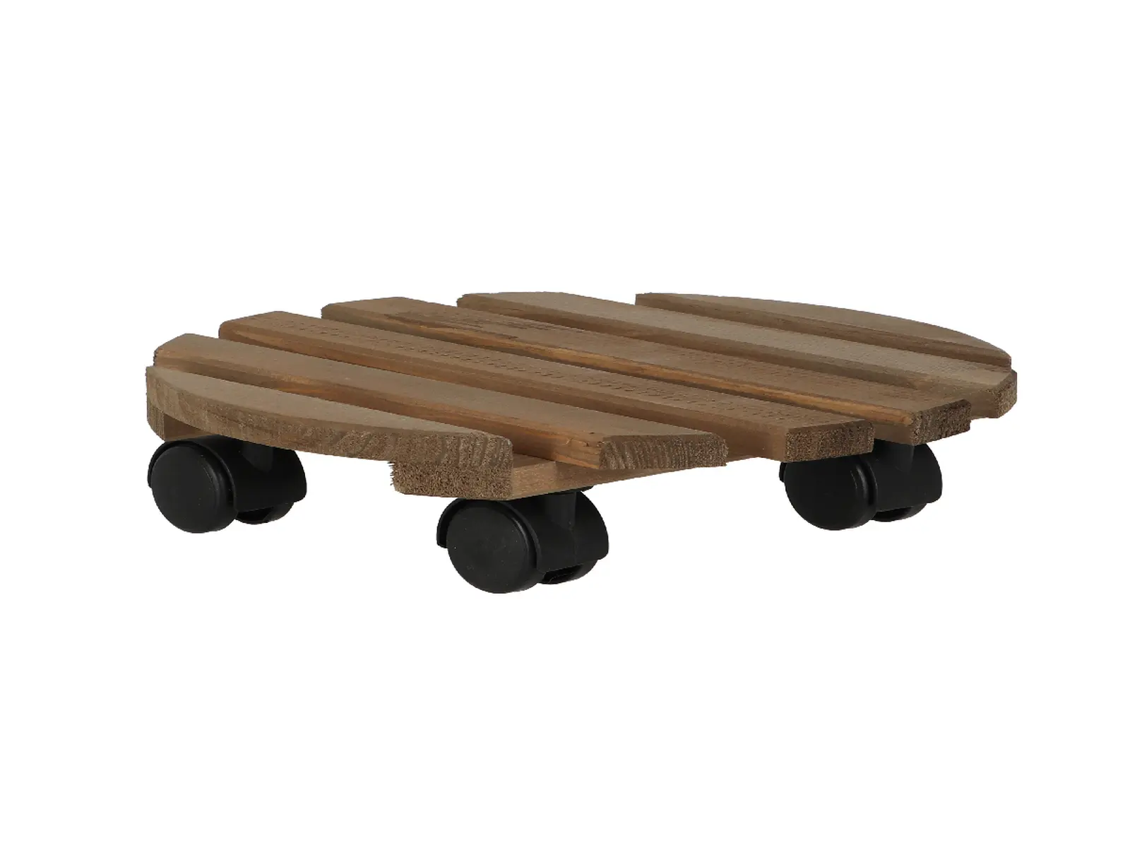Podložka pod květináč, pojízdná, pr. 28cm, hnědá|Esschert Design