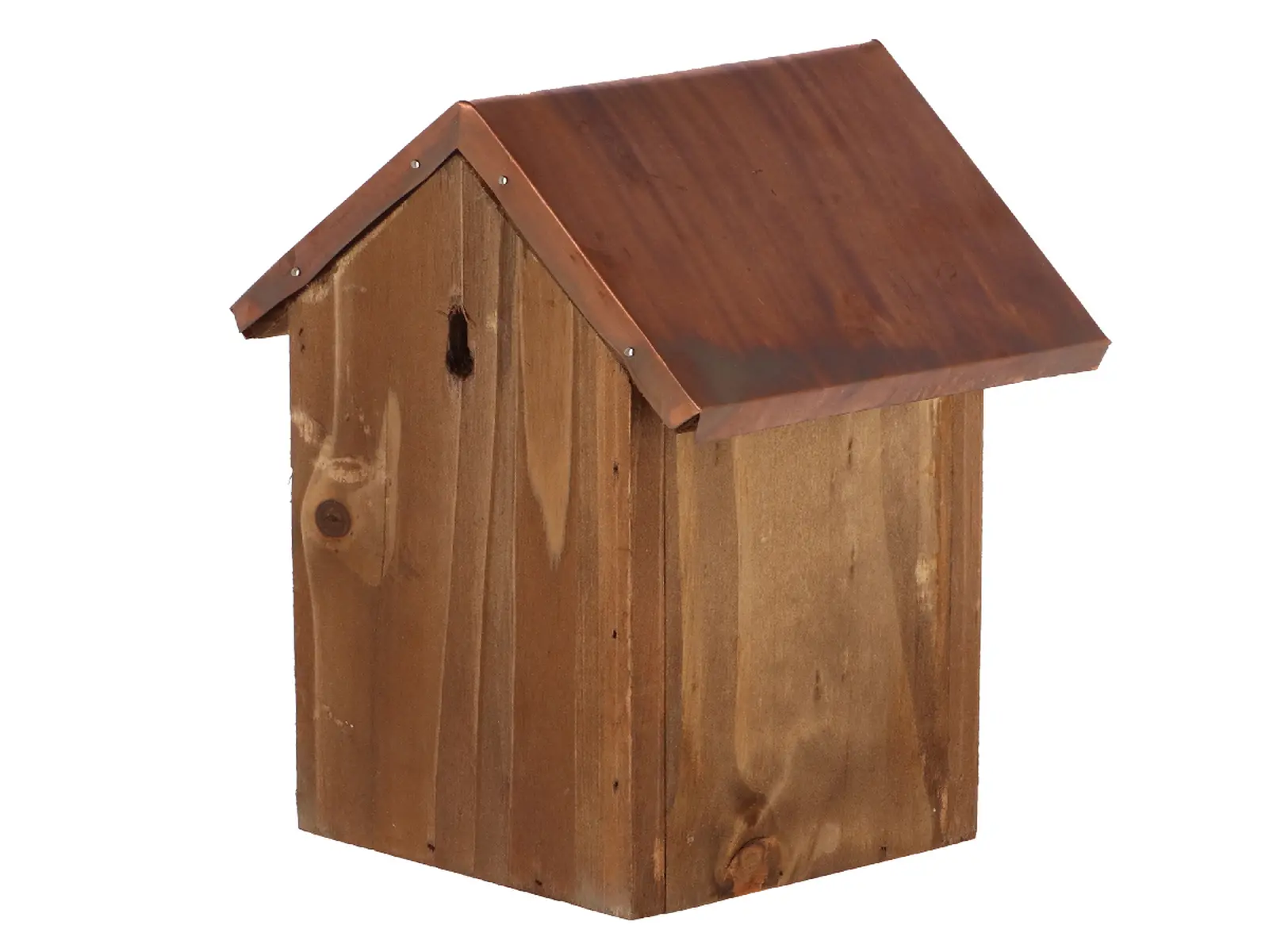 Dřevěná Budka BEST FOR BIRDS antik, měděná střecha - Sýkora modřinka|Esschert Design