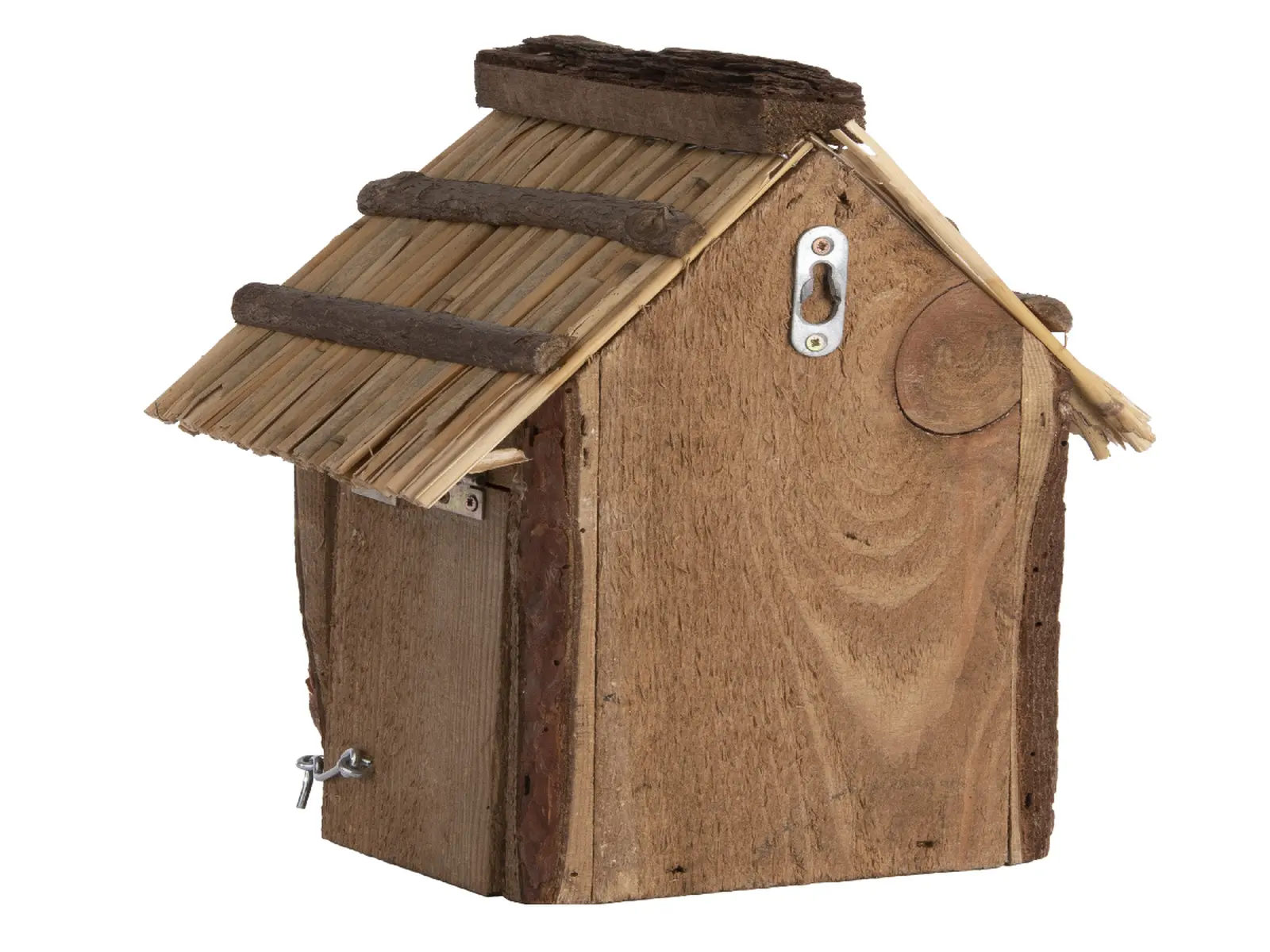 Dřevěná Budka BEST FOR BIRDS antik, slaměná střecha - Sýkora modřinka 27 cm (DOPRODEJ)|Esschert Design