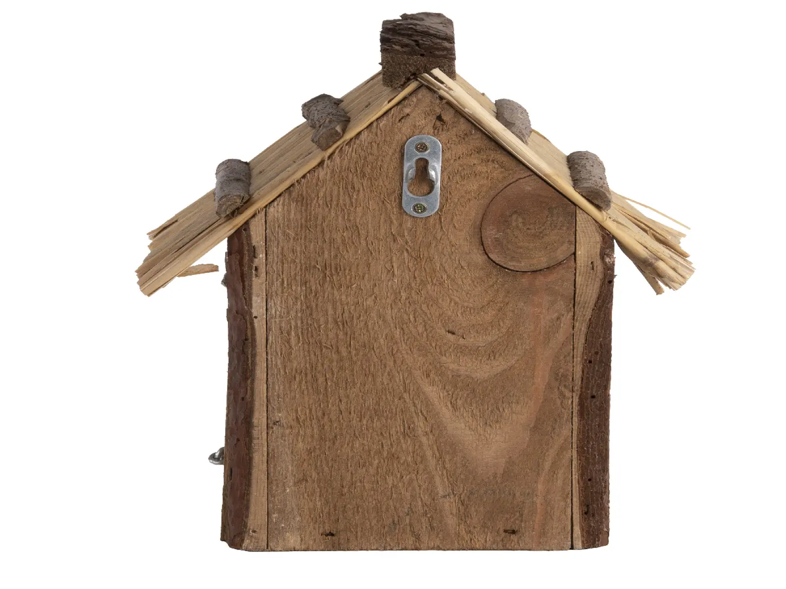 Dřevěná Budka BEST FOR BIRDS antik, slaměná střecha - Sýkora modřinka 27 cm (DOPRODEJ)|Esschert Design