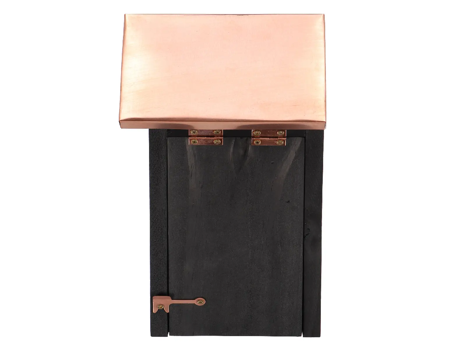 Budka COPPER pro Sýkorku velkou s poměděnou stříškou, černá, 17x14x30cm|Esschert Design