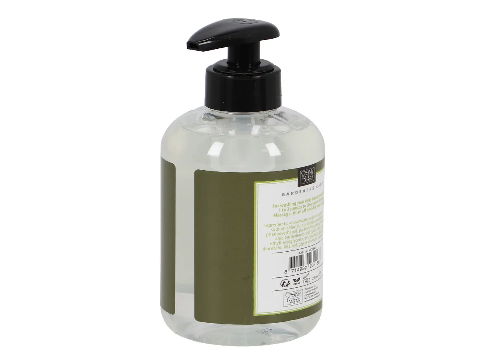 Mýdlo s pumpičkou GARDNERS, s Aloe Vera, 250ml, BIO|Esschert Design