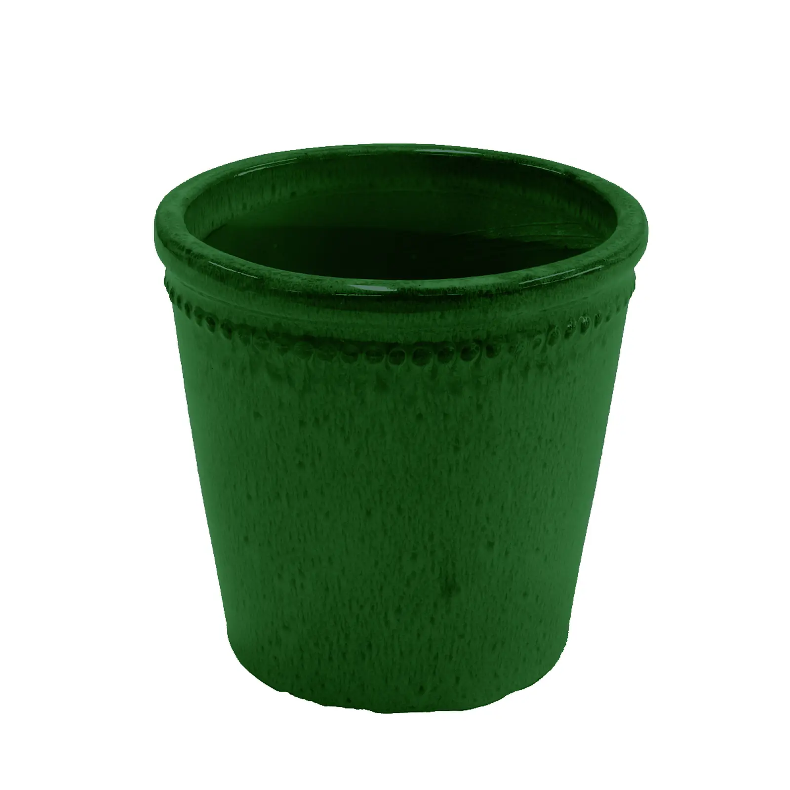 Květináč glazovaný, zelená, pr.15cm (PP025)|Esschert Design
