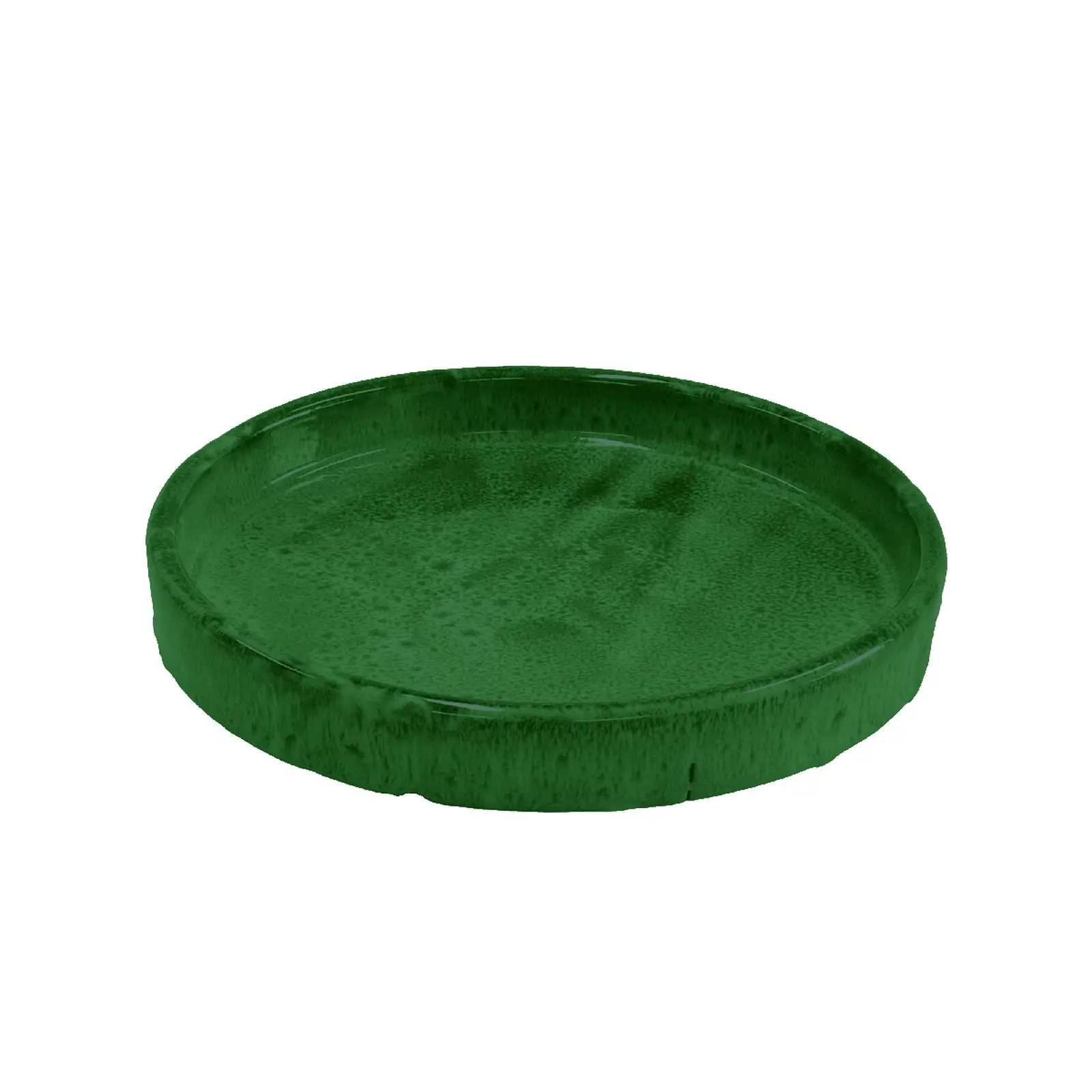 Miska pod květináč, glazovaná, zelená, pr.25cm (PP022)|Esschert Design