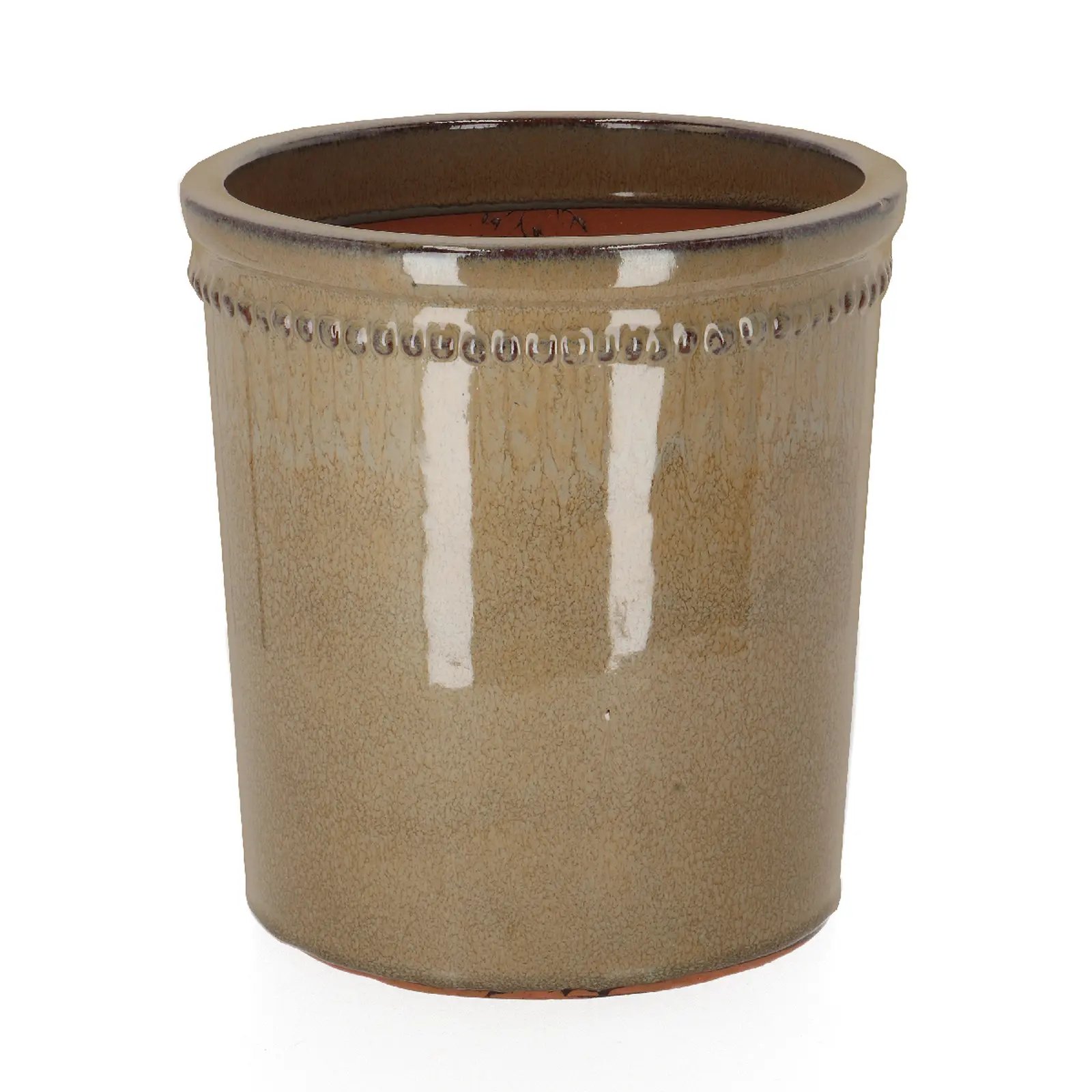 Květináč glazovaný, šedá, pr.26cm (PP026)|Esschert Design