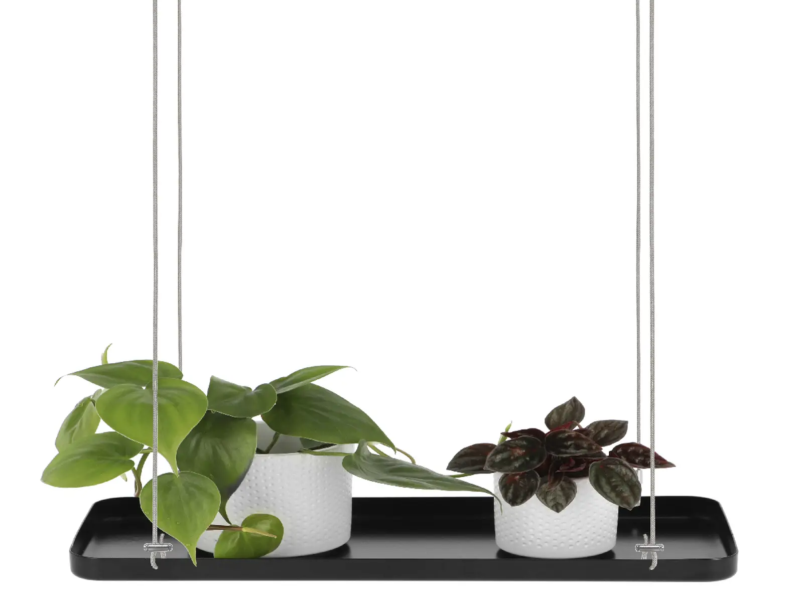 Závěs na květiny WINDOW DRESSING, okenní 38x15cm, černá/bílá (balení obsahuje 2 kusy!)|Esschert Design