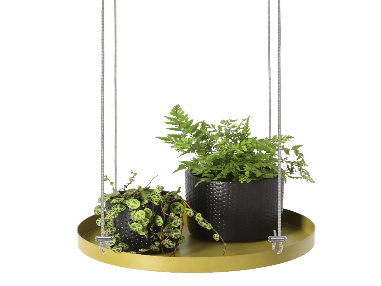 Závěs na květiny WINDOW DRESSING, okenní pr.24cm, zlatá|Esschert Design