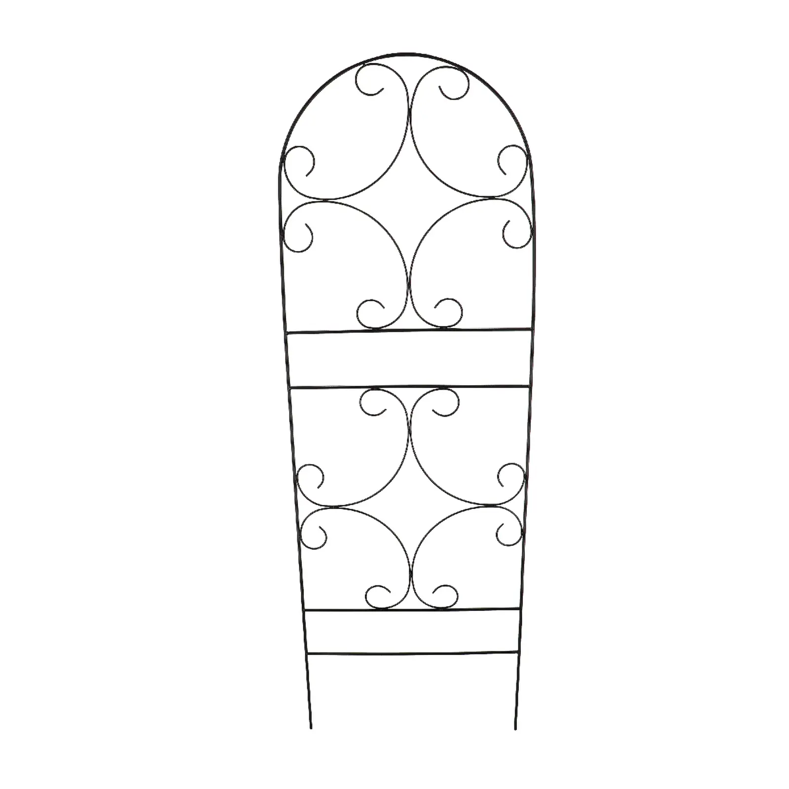 Podpora ke květinám CURLS, černá, 57x1x170cm|Esschert Design