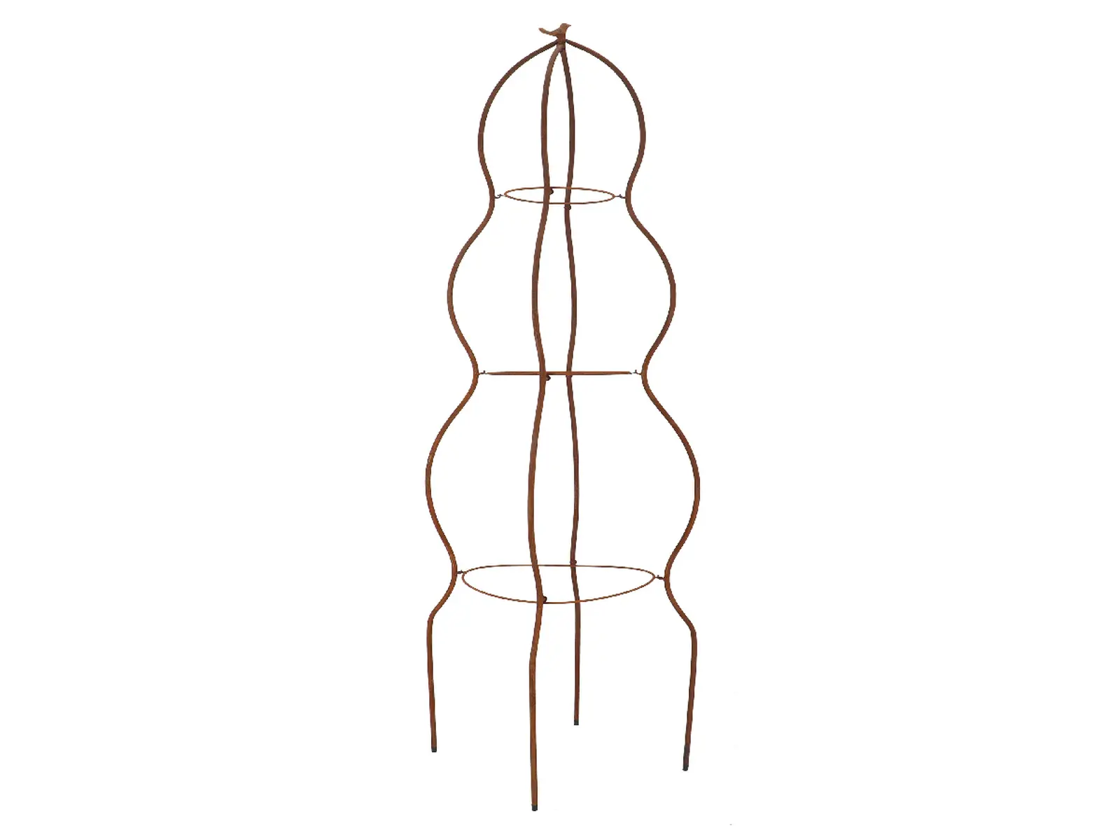 Podpora ke květinám WINDOW DRESSING, kruhová s ptáčkem, 48x48x170cm|Esschert Design