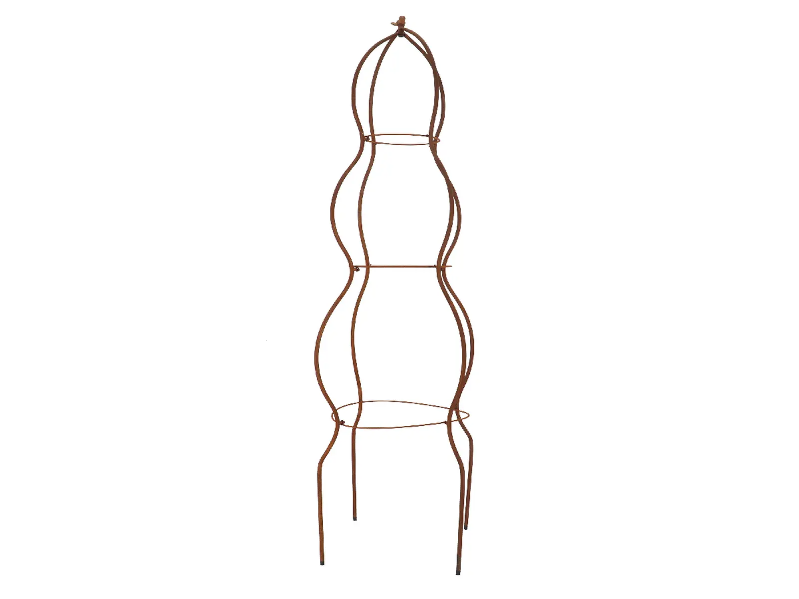 Podpora ke květinám WINDOW DRESSING, kruhová s ptáčkem, 48x48x170cm|Esschert Design