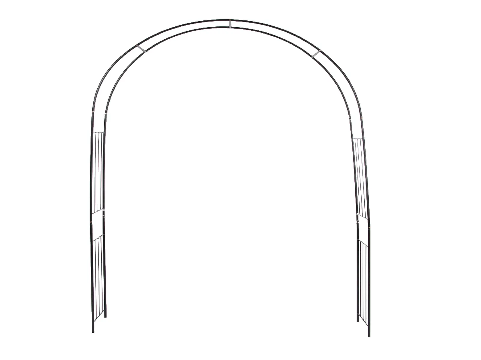 Oblouk pro pnoucí růže KLASSIC, černá, 217,5x140 - 152x37cm|Esschert Design