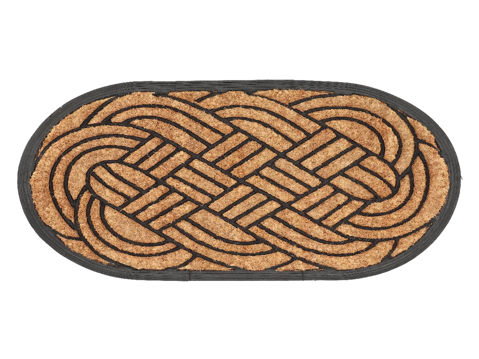 Rohožka gumová s kokosovým vláknem WOVEN, 75x2,3x45cm|Esschert Design