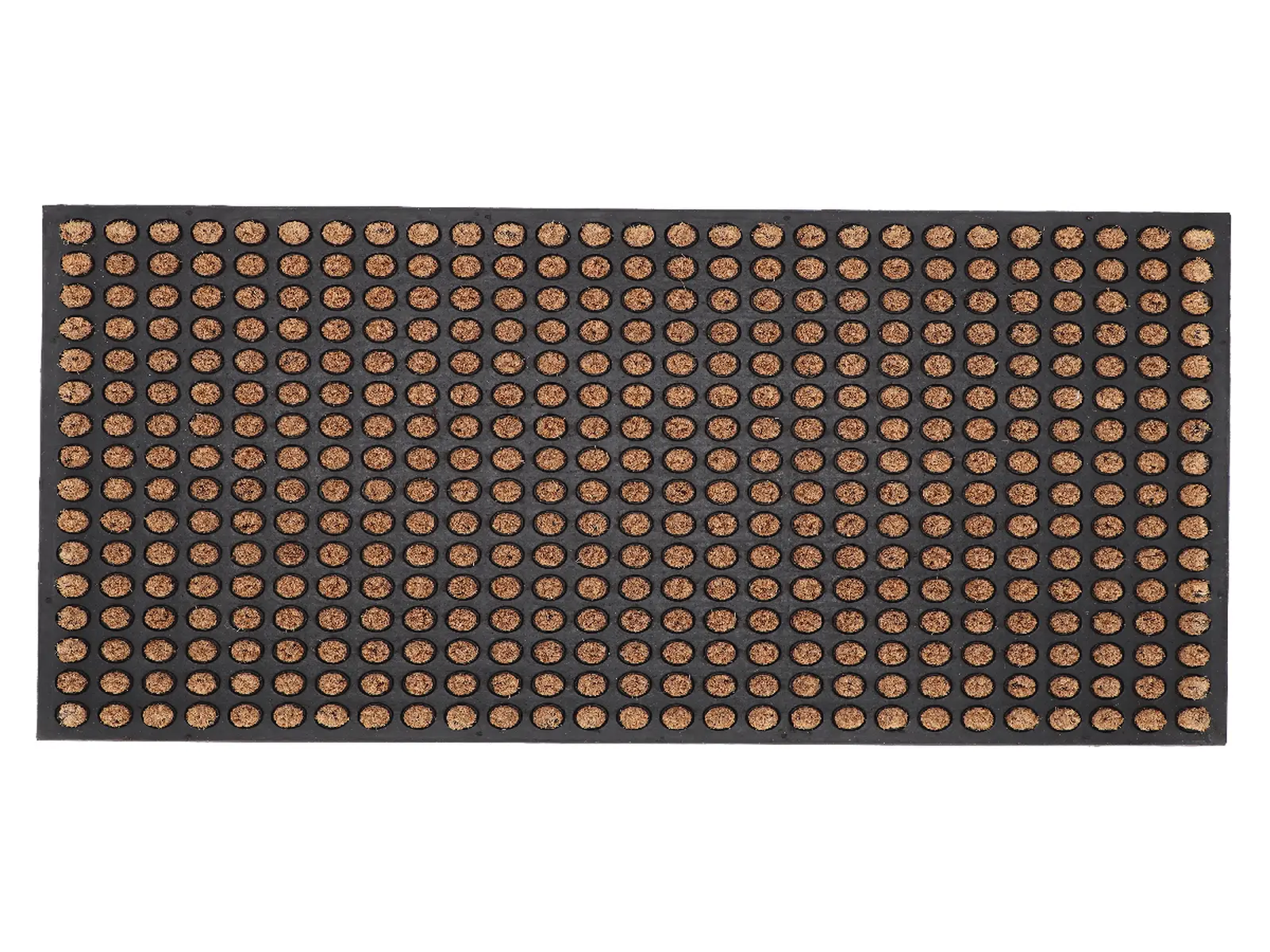 Rohožka gumová s kokosovým vláknem DOTS, 76x46cm|Esschert Design