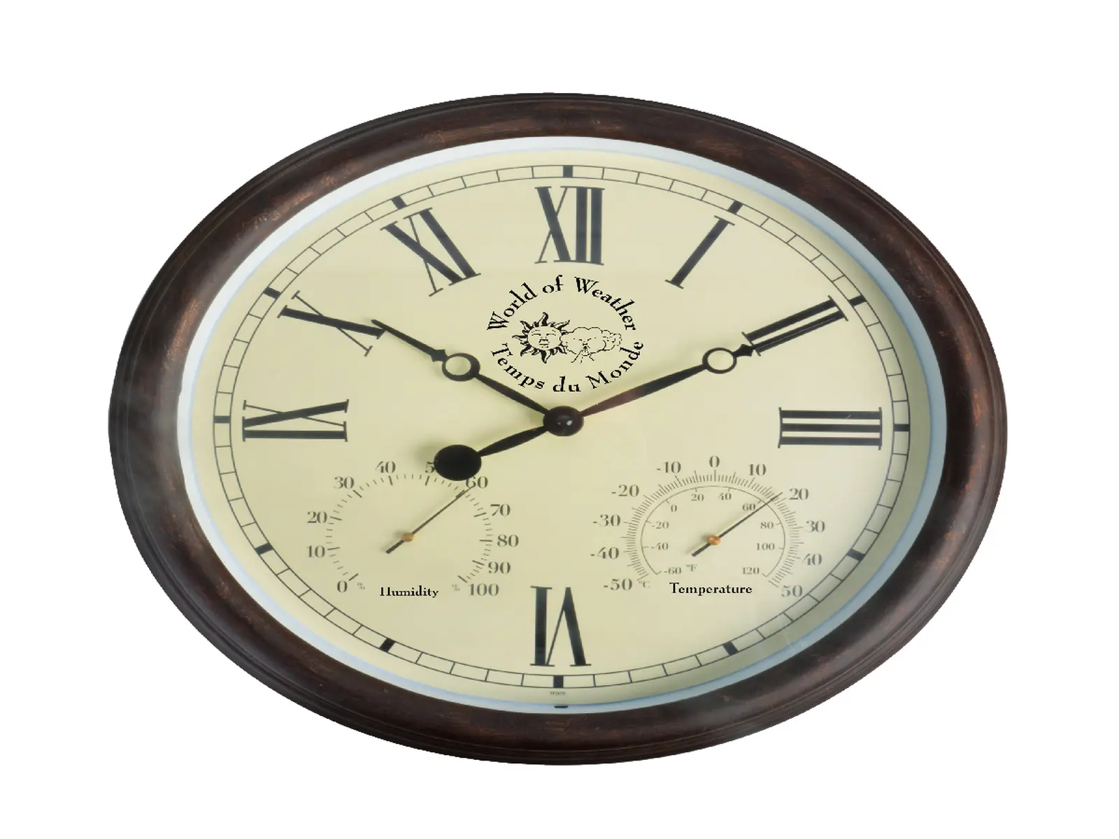Hodiny EASTGATE CLOCK, nástěnné, hnědá, pr. 38 cm, římské číslice|Esschert Design
