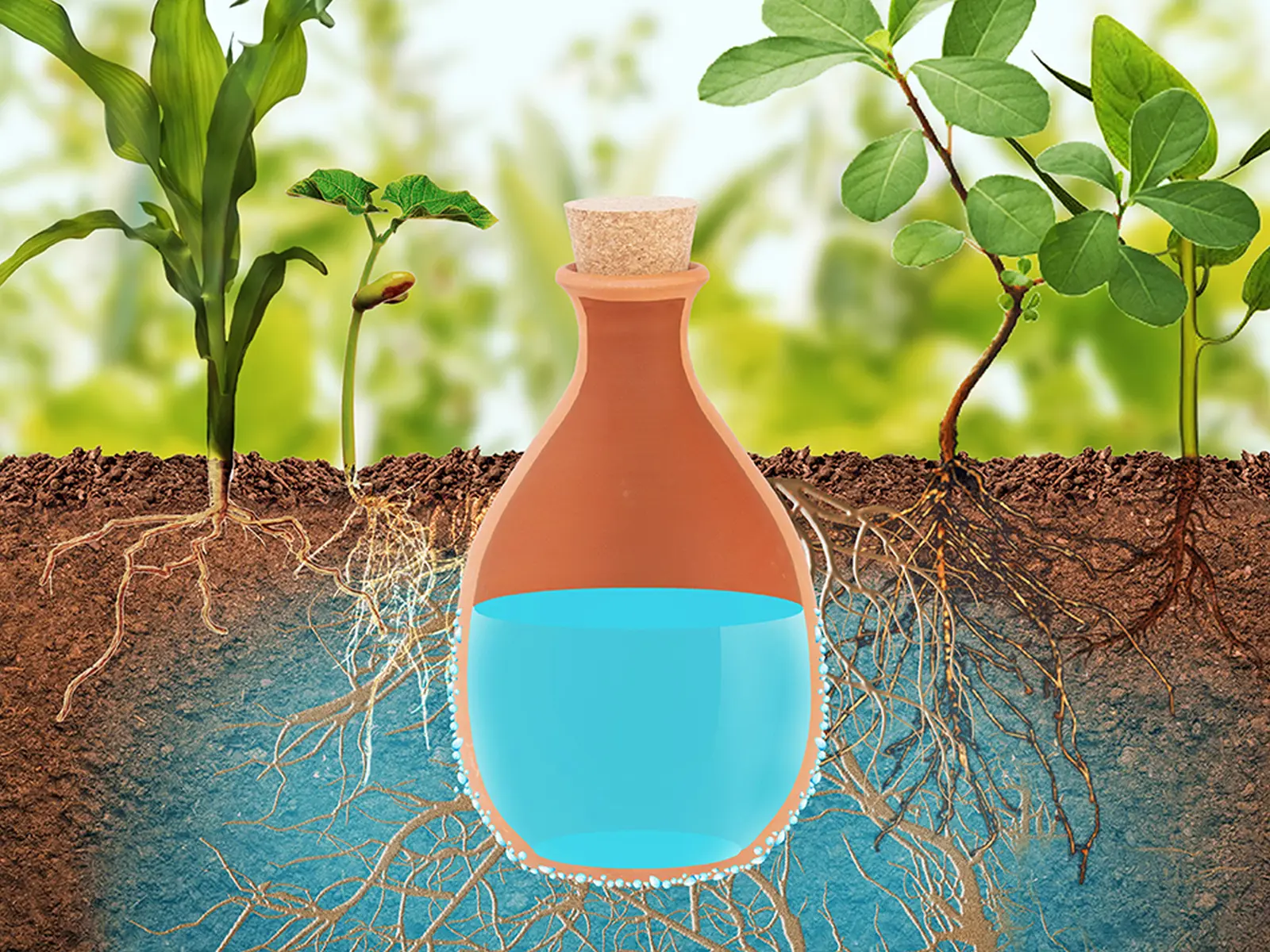 Zavlažovač podzemní OLLA 1,9L|Esschert Design