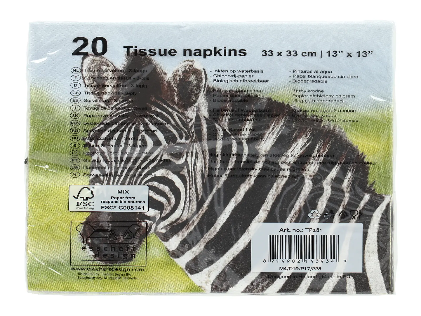 Ubrousky Zebra|Esschert Design