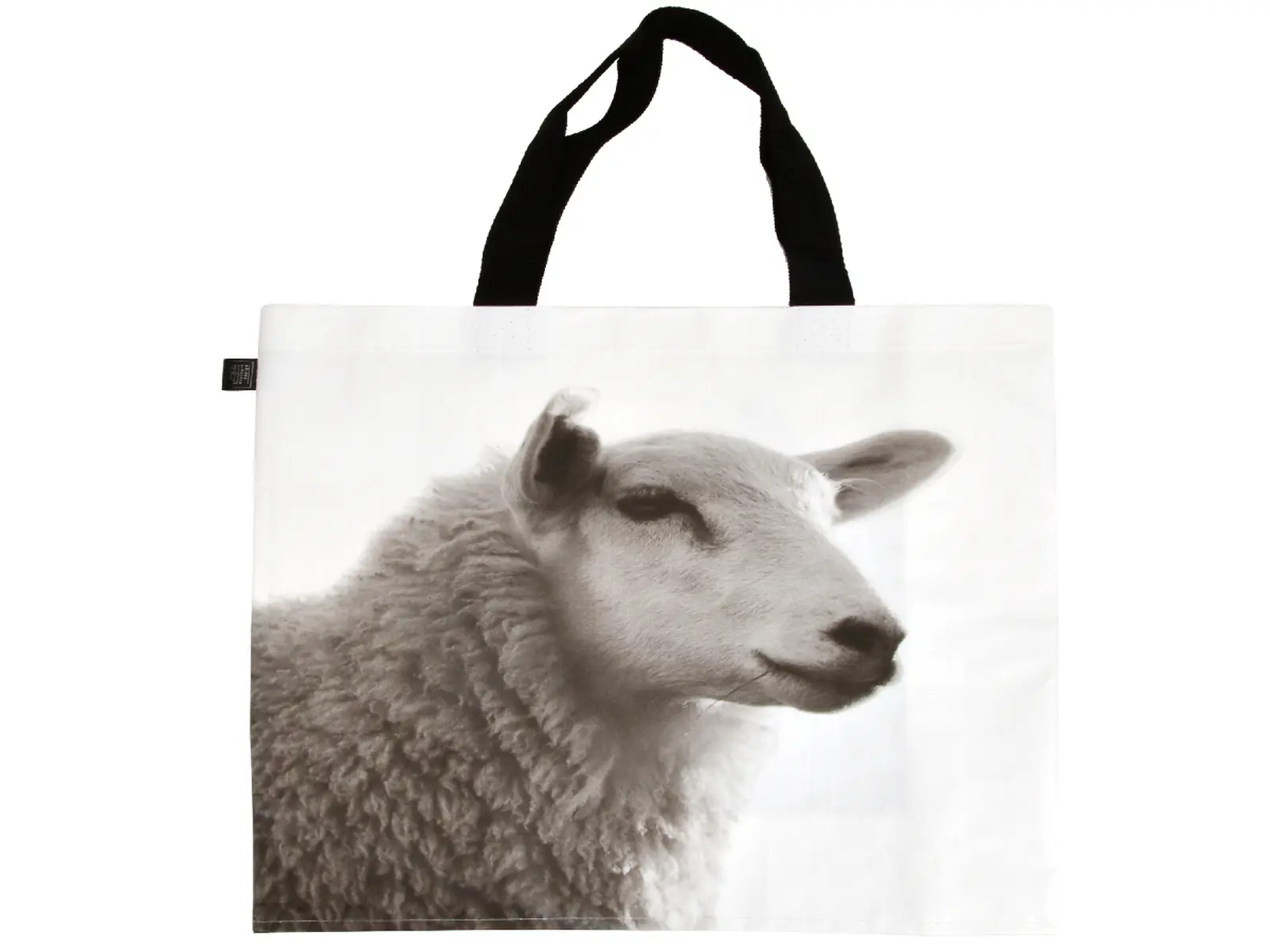 Taška nákupní B&W Farmářská zvířátka, 40x40cm, černá/bílábalení obsahuje 4 ks!|Esschert Design