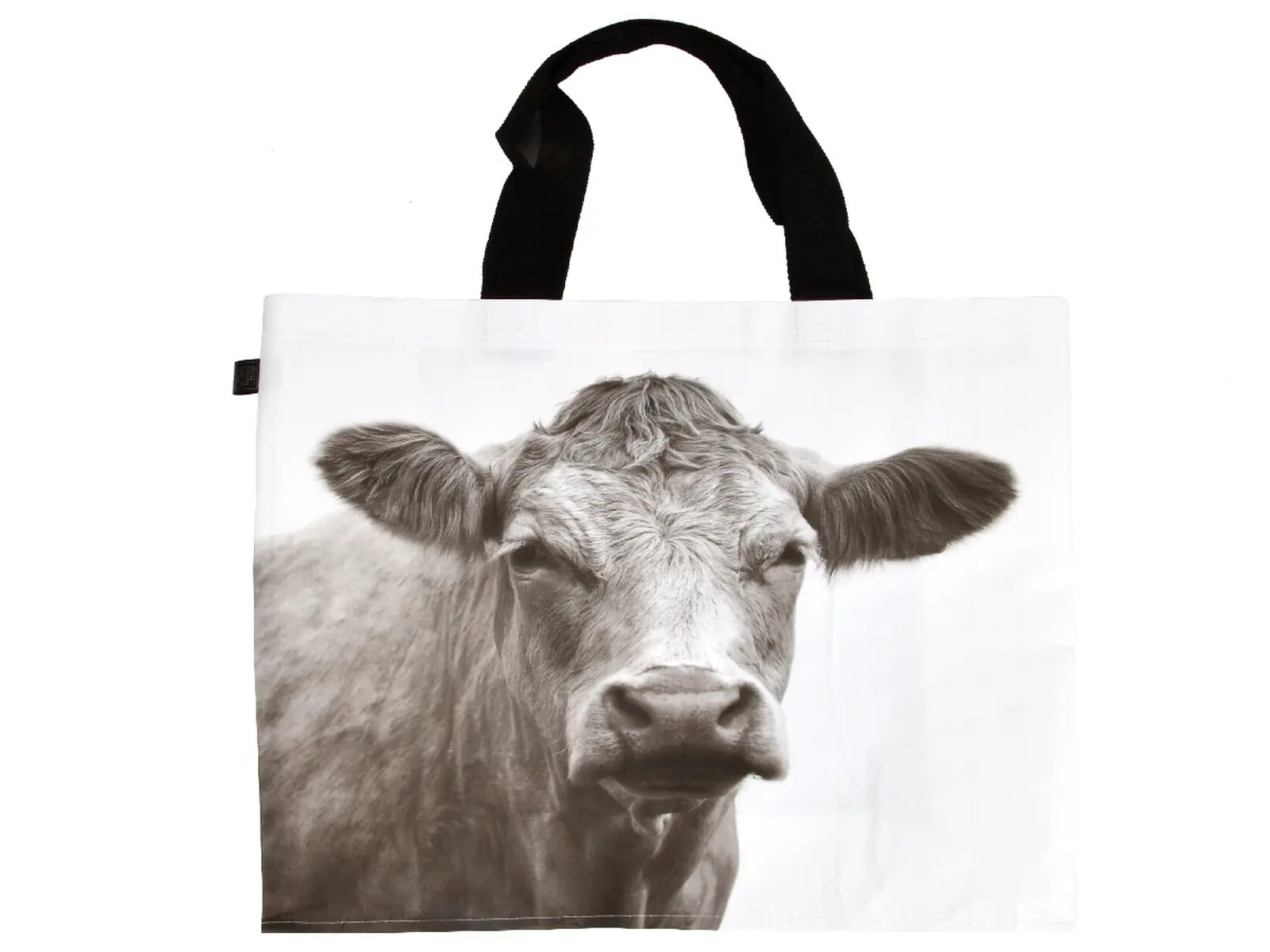 Taška nákupní B&W Farmářská zvířátka, 40x40cm, černá/bílábalení obsahuje 4 ks!|Esschert Design
