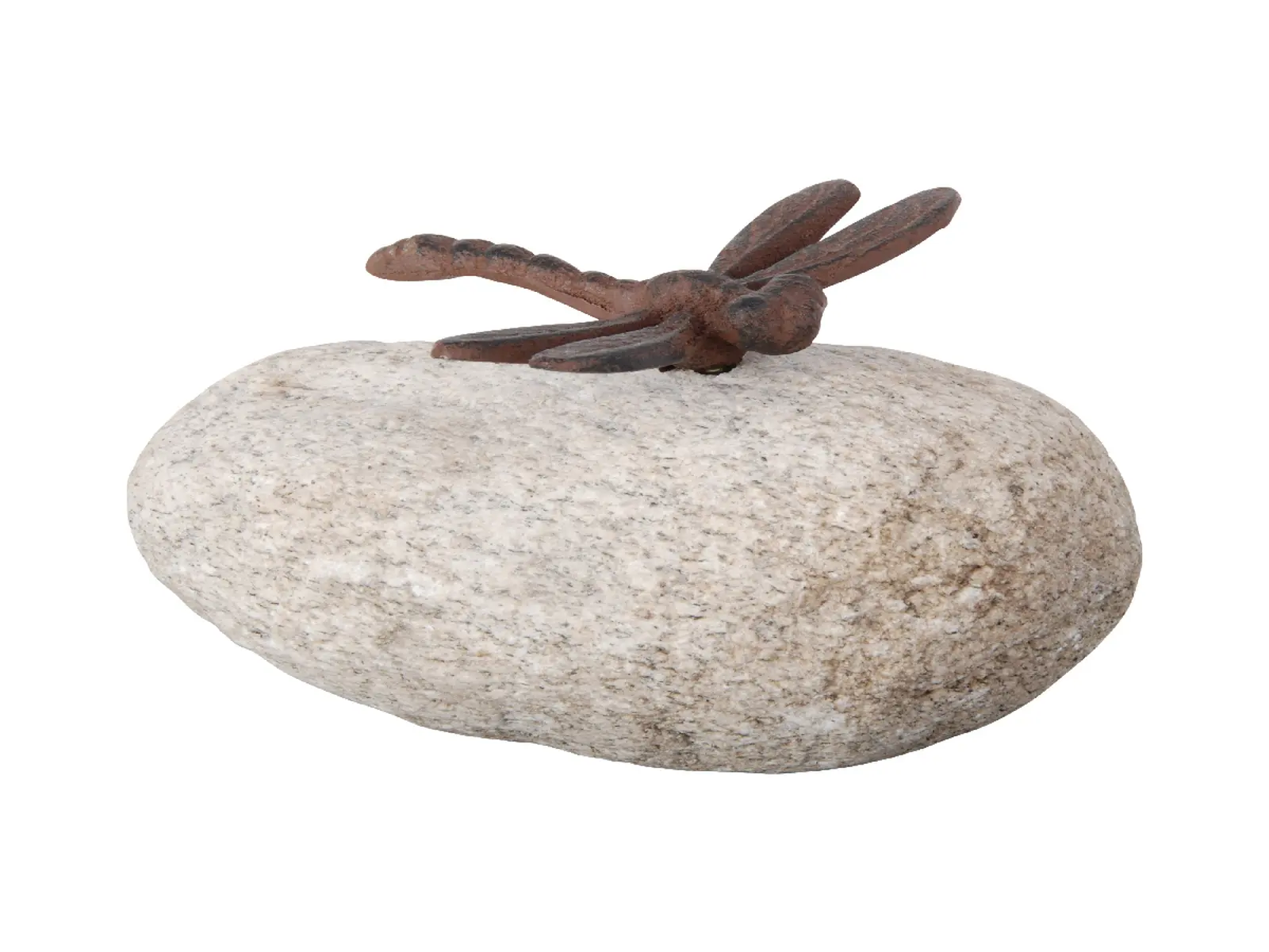 Kámen ANIMAL STONE, s litinovými zvířátky, 13cm, (č.1 - č.6), šedá/hnědo-červená (balení obsahuje 6 kusů!)|Esschert Design