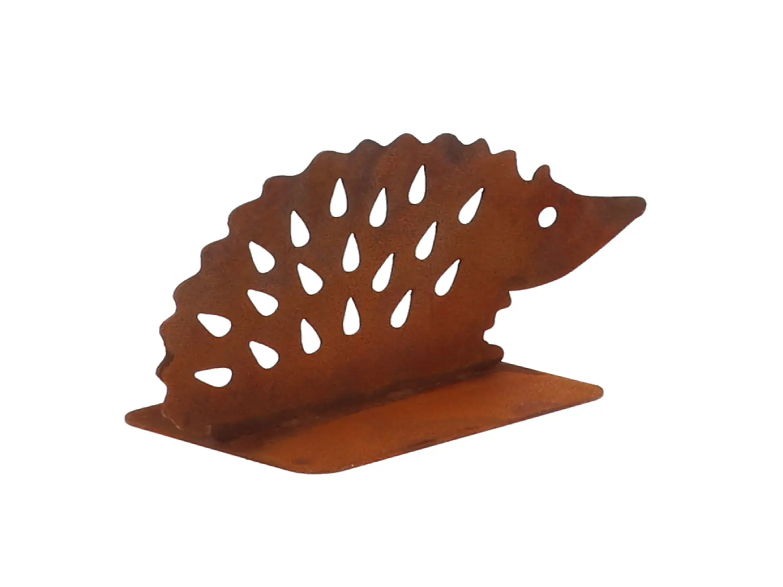 Dekorace RUST na podstavci, ježek, kov, 19x8x10cm|Esschert Design
