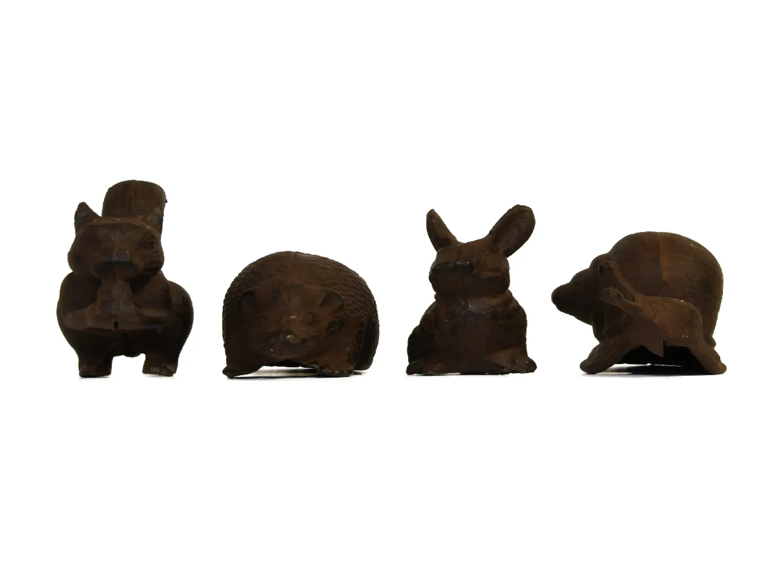 Dekorace - zvířátka litinová, balení obsahuje 4 kusy!, 11 cm, 14 cm, 15 cm, 17 cm|Esschert Design