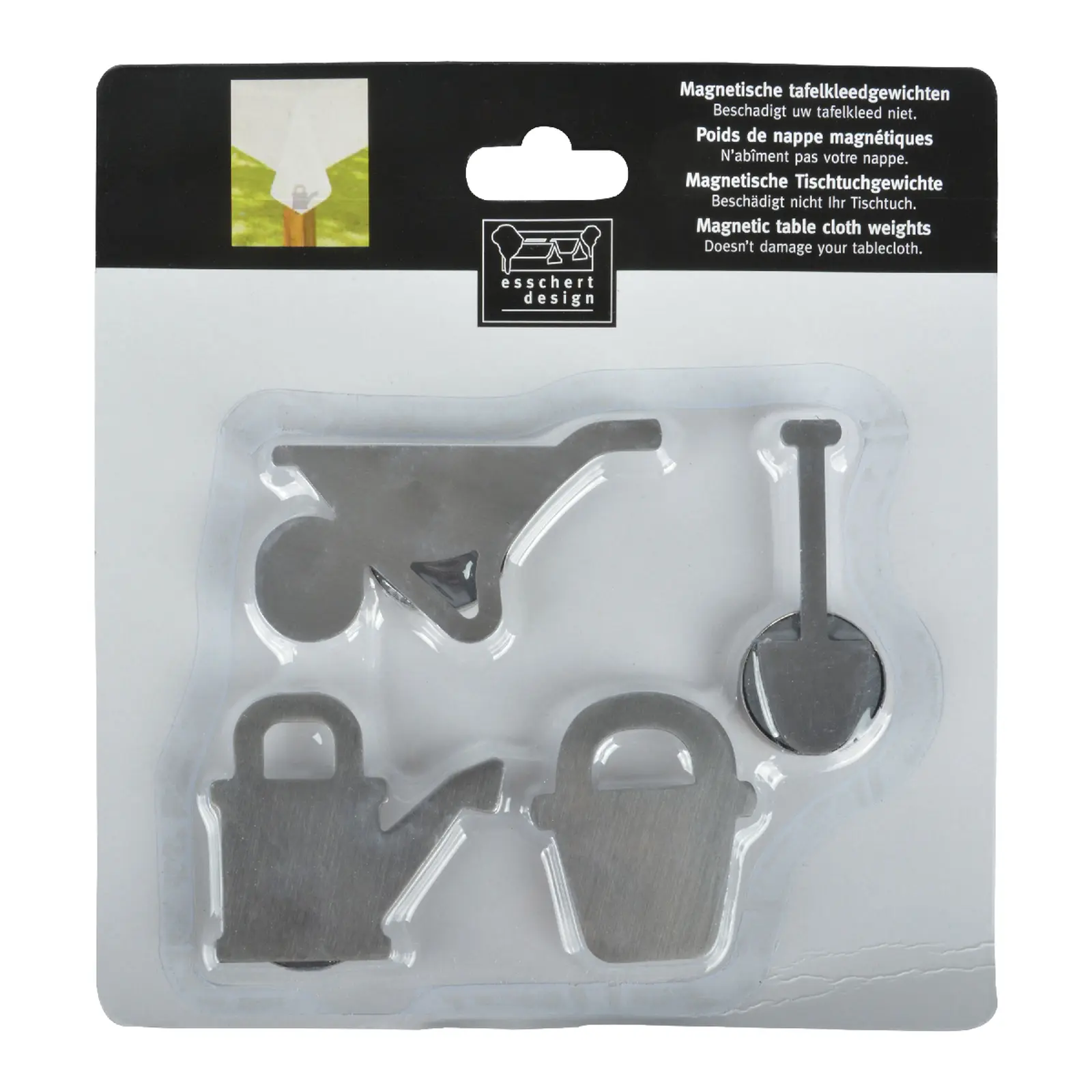 Závaží na ubrus magnetické, set 4, balení obsahuje 3 kusy!|Esschert Design