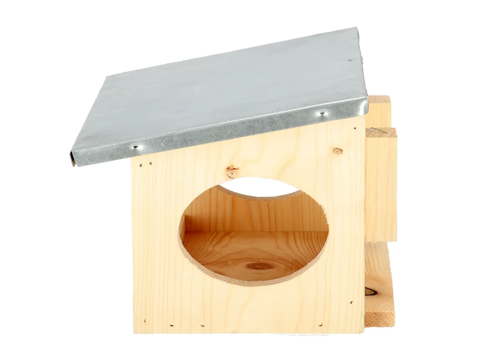 Krmítko pro veverky s pozink. Stříškou SINGLE, 25 x 17,5 x19 cm|Esschert Design