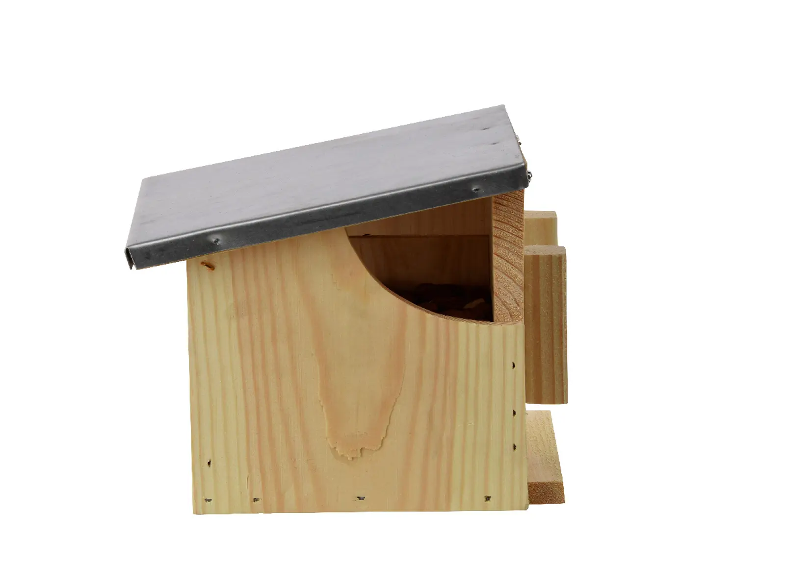 Krmítko pro veverky s pozink. Stříškou DOUBLE|Esschert Design