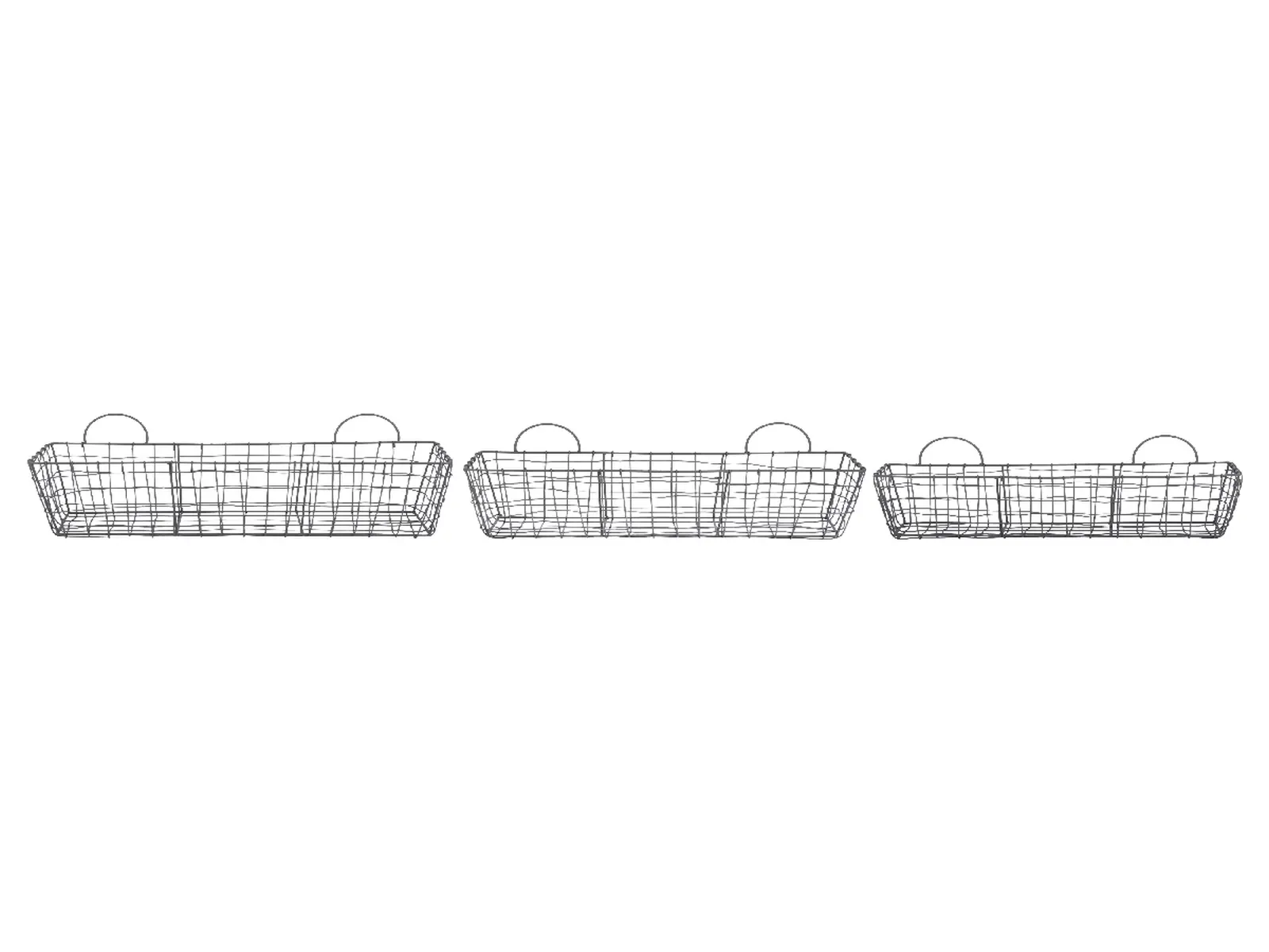 Truhlík drátěný, set 3ks (DOPRODEJ)|Esschert Design