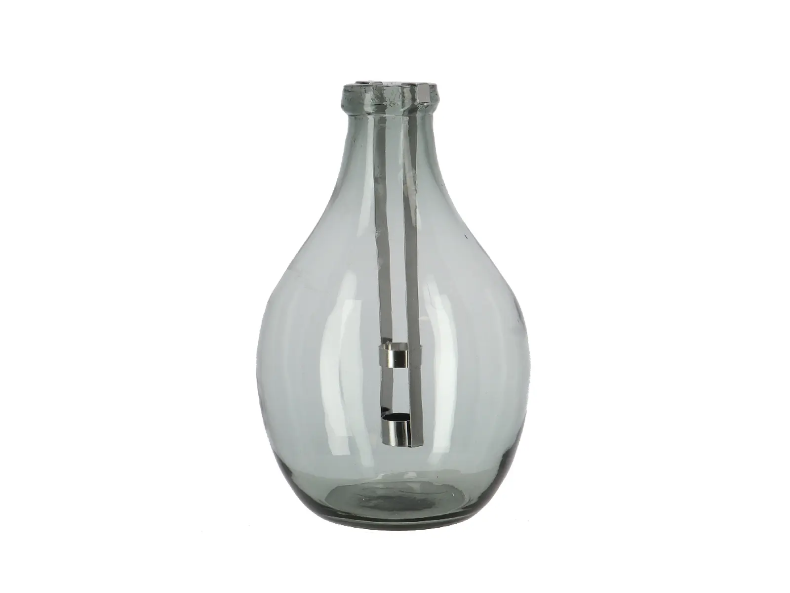 Svícen BOTTLE, čirá, pr.18x38cm|Esschert Design
